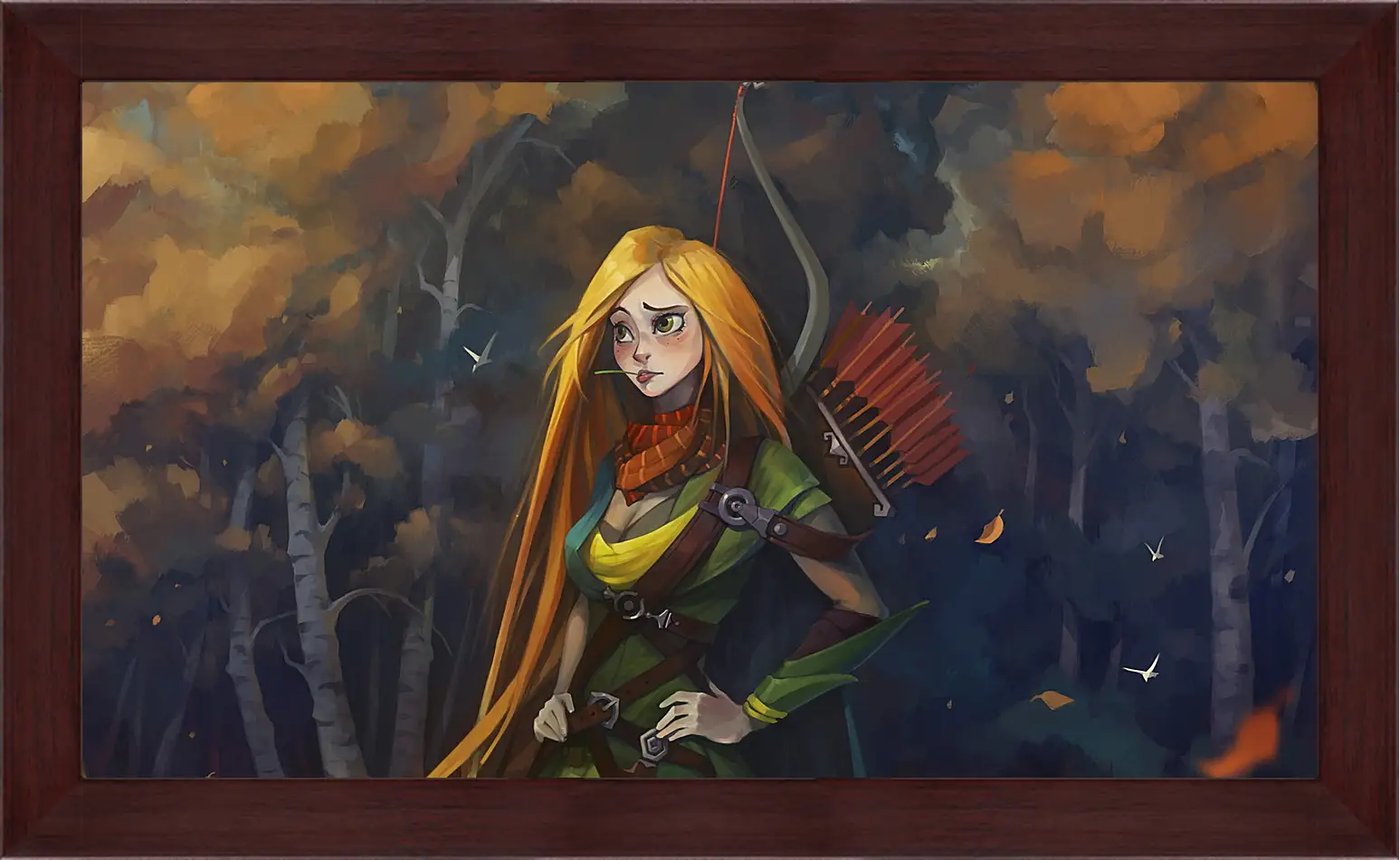 Картина в раме - windrunner, dota 2, art
