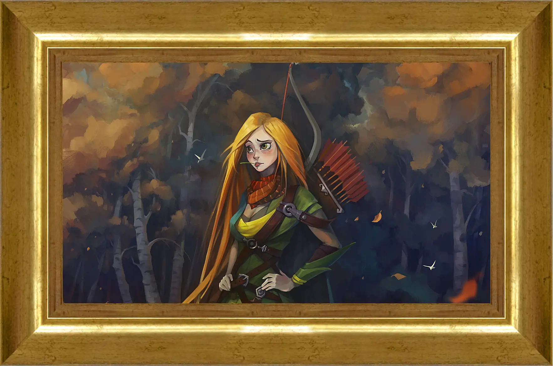 Картина в раме - windrunner, dota 2, art
