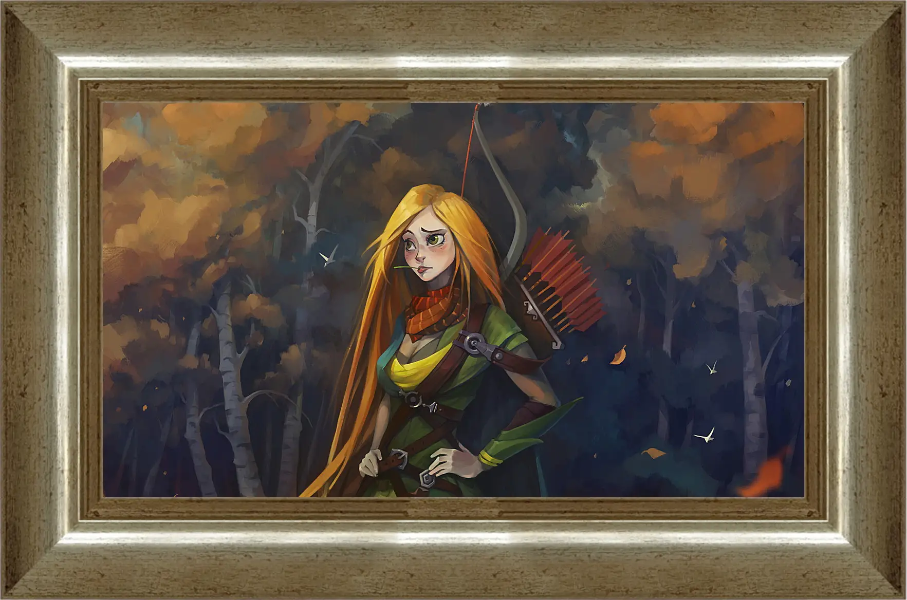 Картина в раме - windrunner, dota 2, art
