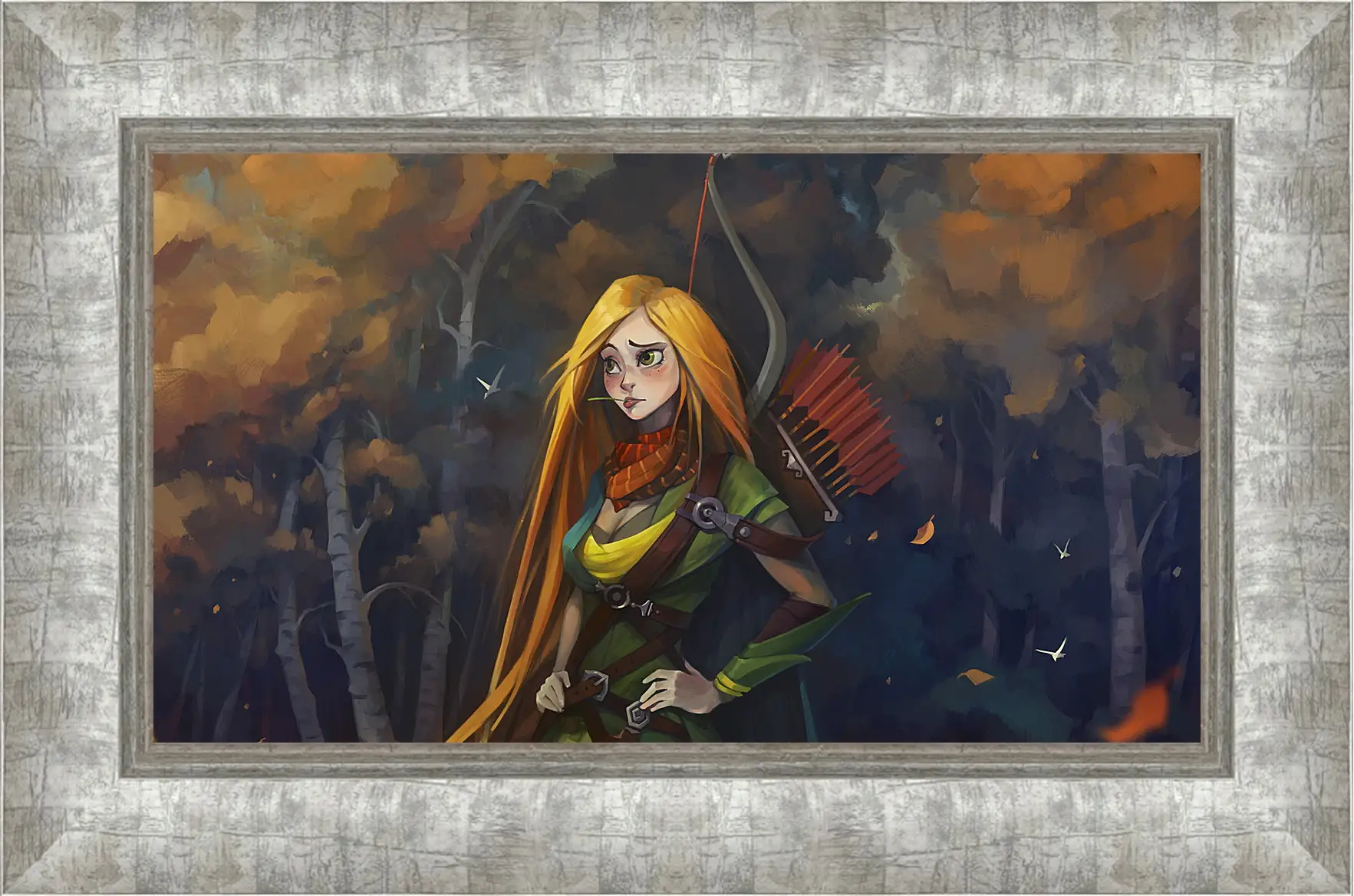 Картина в раме - windrunner, dota 2, art
