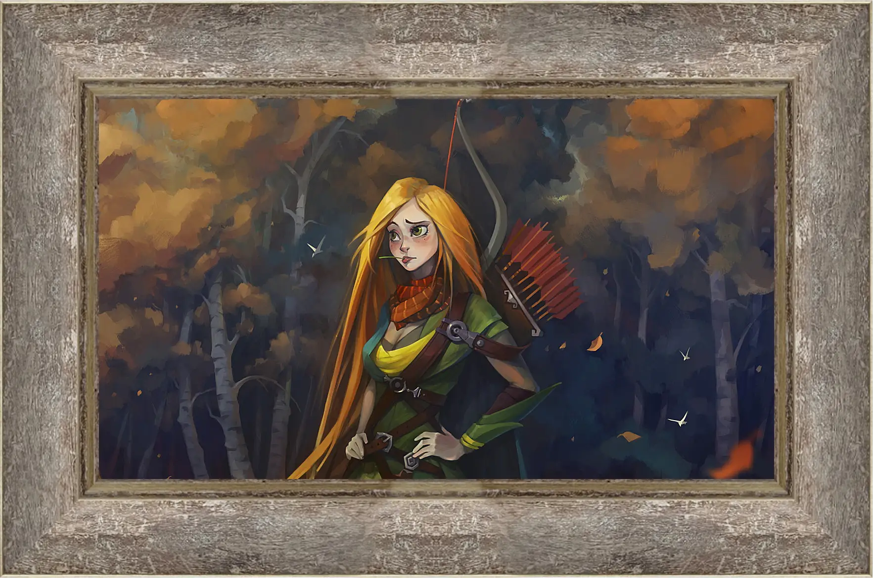 Картина в раме - windrunner, dota 2, art
