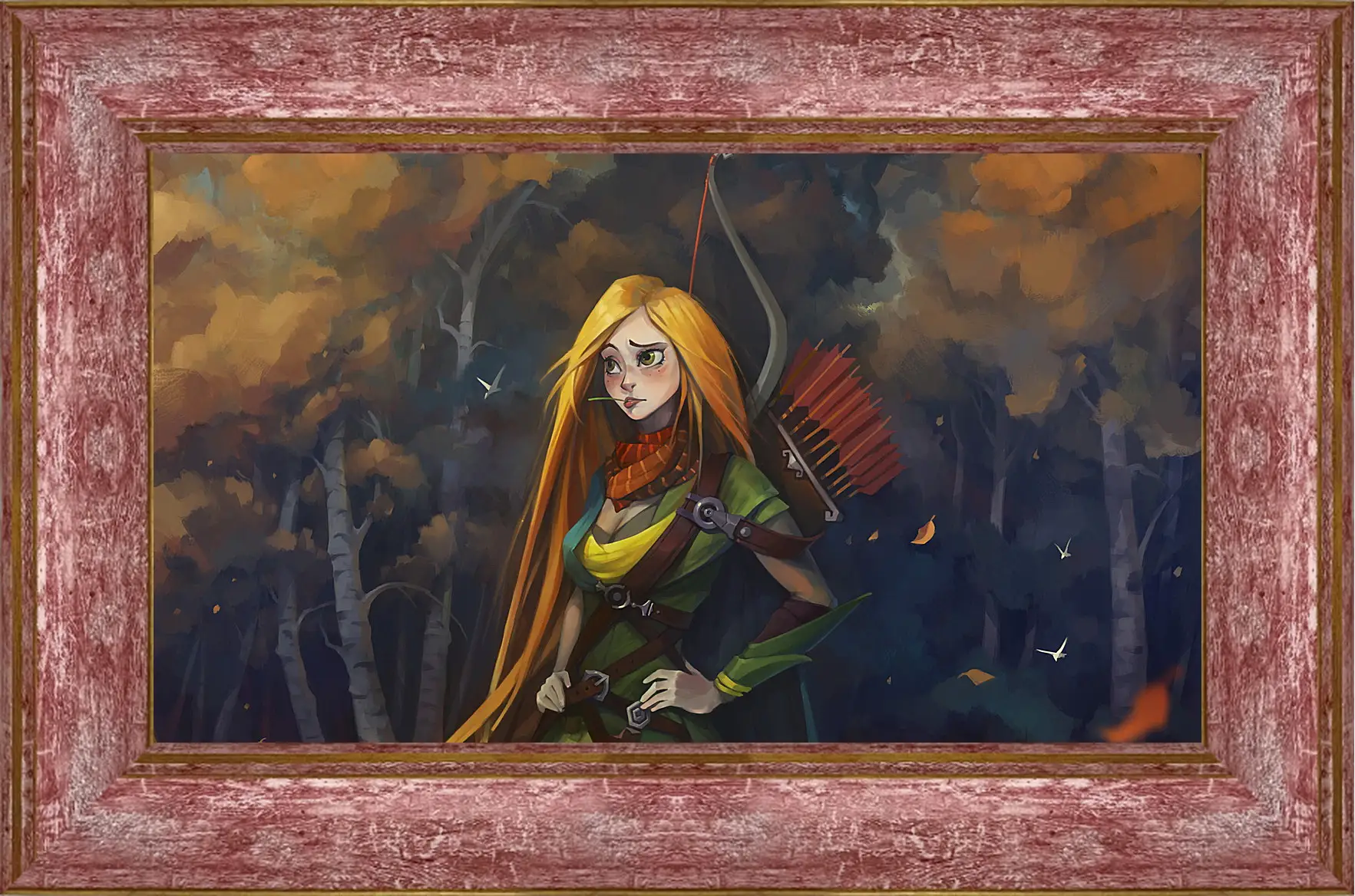 Картина в раме - windrunner, dota 2, art
