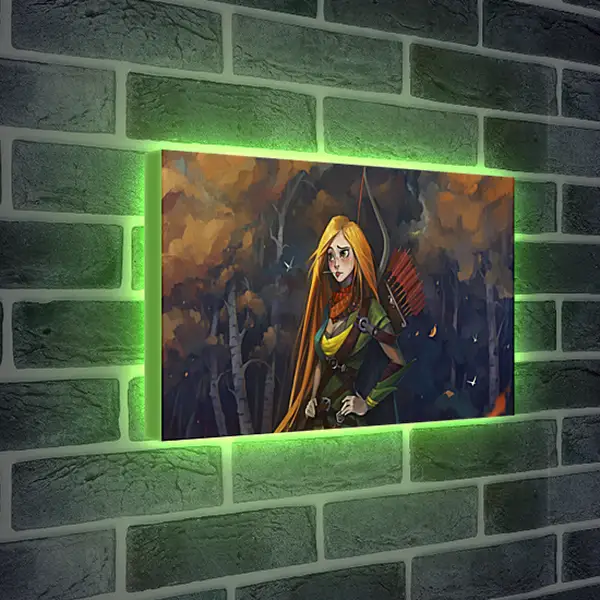 Лайтбокс световая панель - windrunner, dota 2, art
