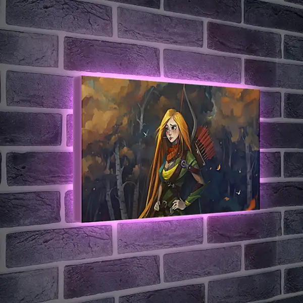 Лайтбокс световая панель - windrunner, dota 2, art
