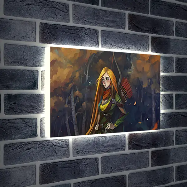 Лайтбокс световая панель - windrunner, dota 2, art
