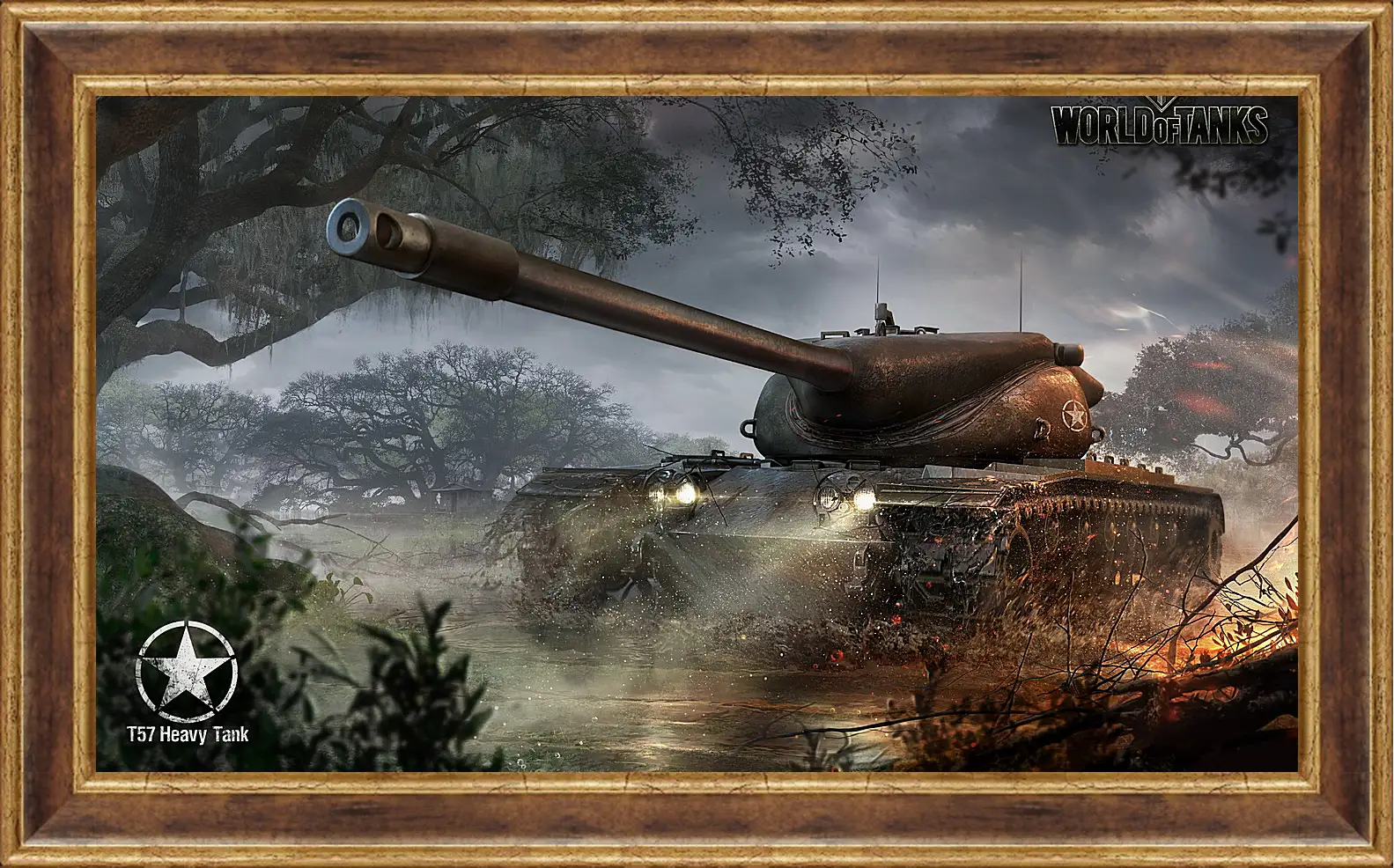 Картина в раме - wargaming net, world of tanks, t57 heavy tank