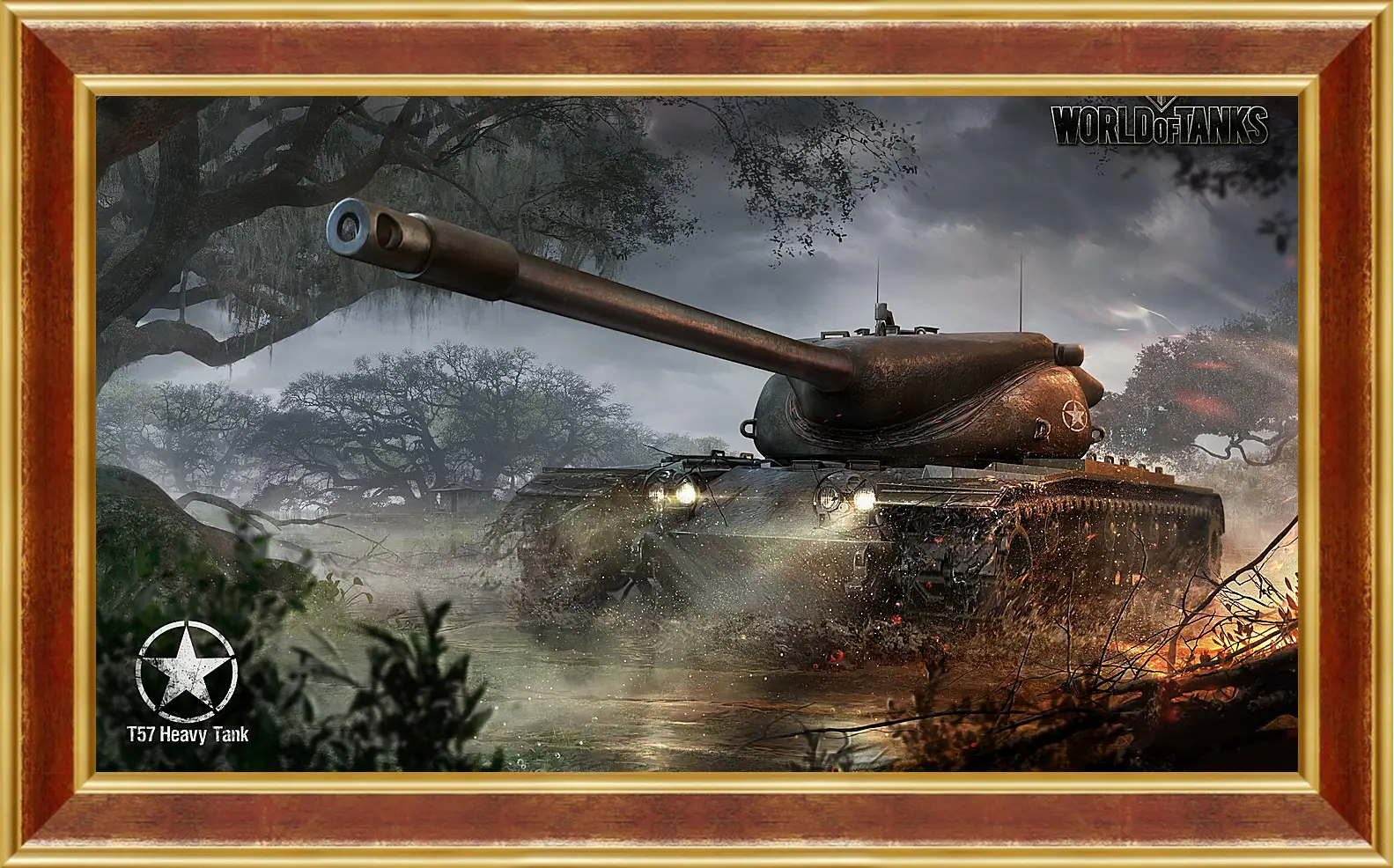 Картина в раме - wargaming net, world of tanks, t57 heavy tank