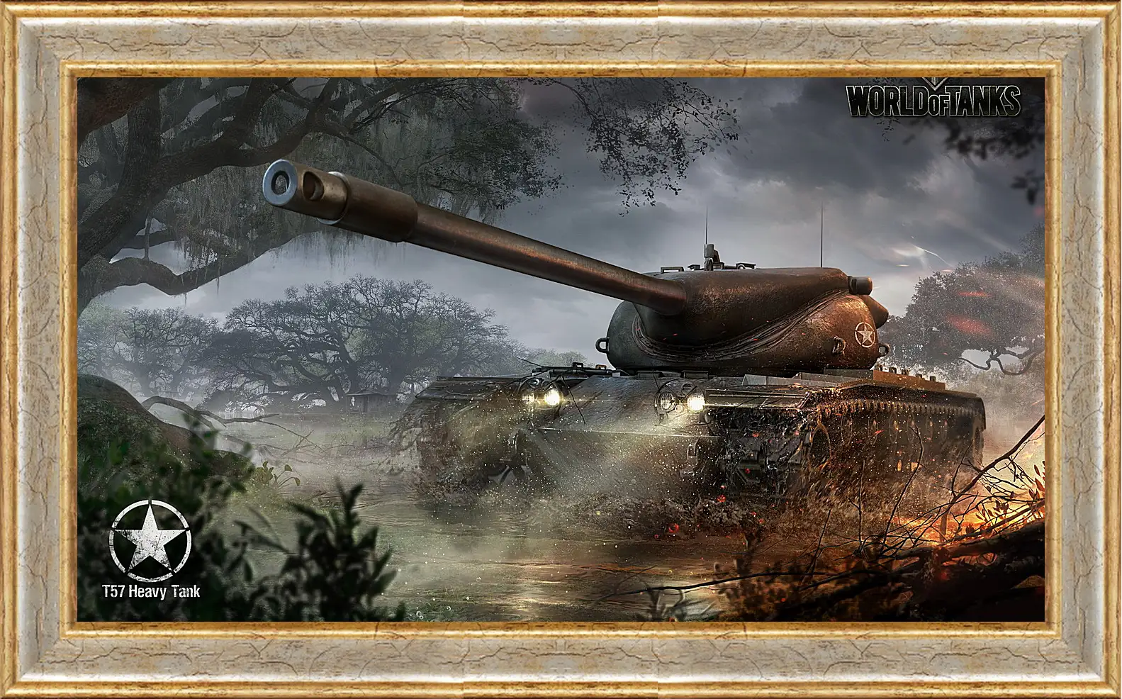 Картина в раме - wargaming net, world of tanks, t57 heavy tank