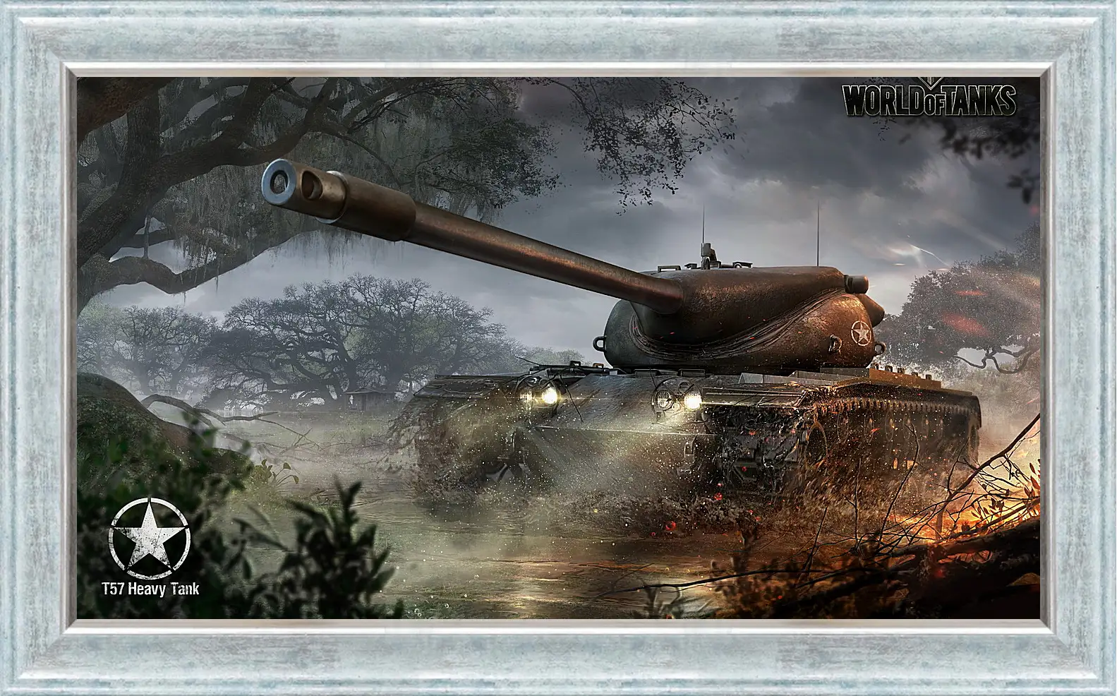 Картина в раме - wargaming net, world of tanks, t57 heavy tank