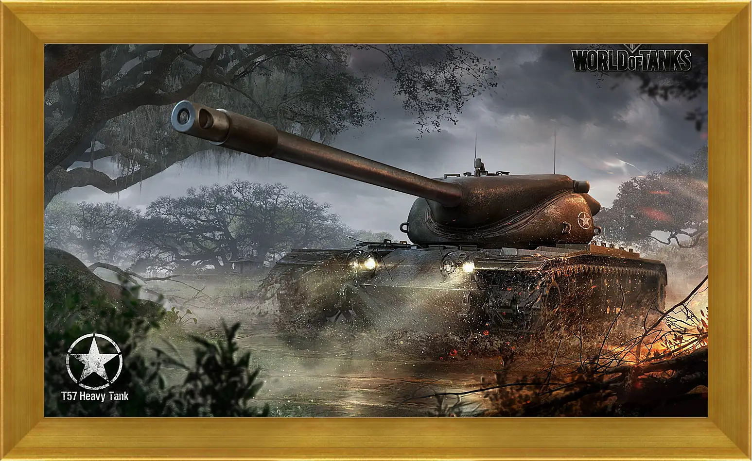 Картина в раме - wargaming net, world of tanks, t57 heavy tank