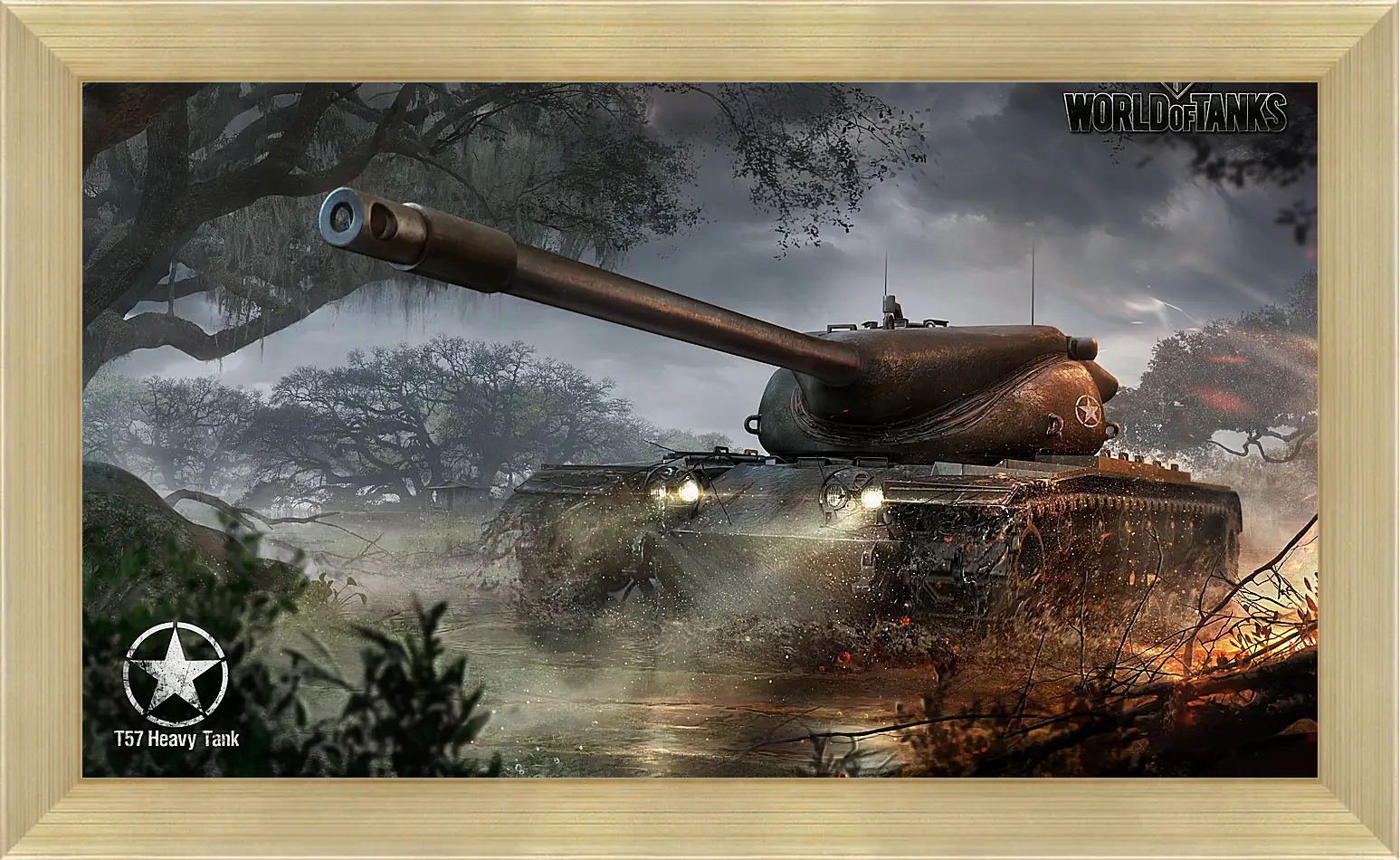 Картина в раме - wargaming net, world of tanks, t57 heavy tank