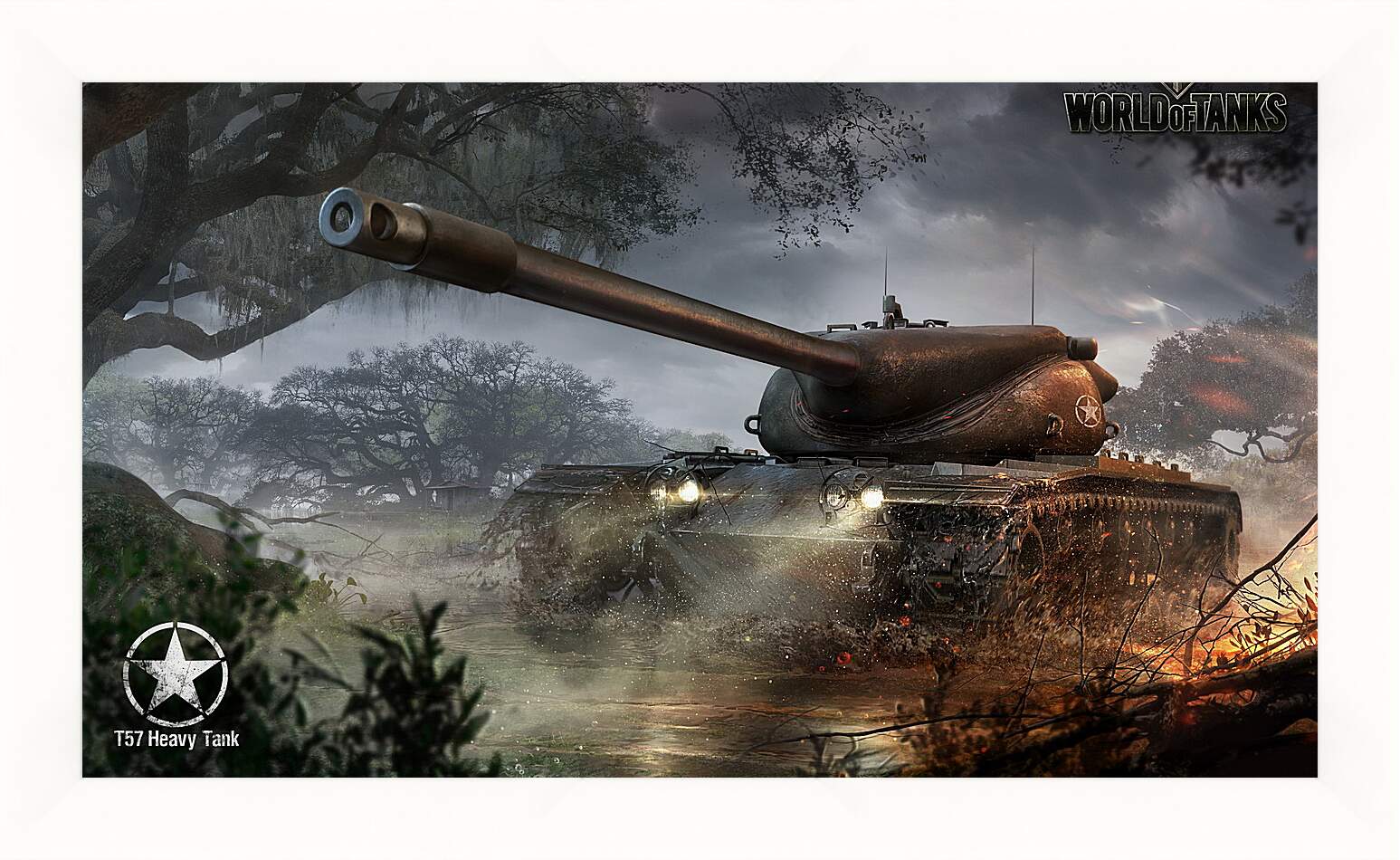 Картина в раме - wargaming net, world of tanks, t57 heavy tank