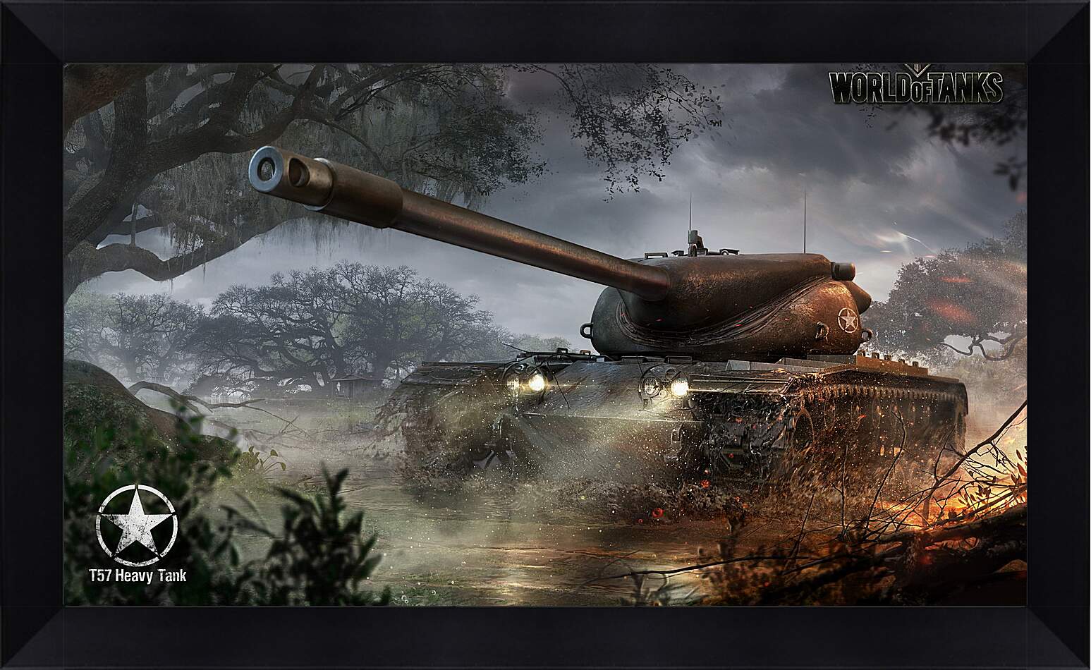 Картина в раме - wargaming net, world of tanks, t57 heavy tank