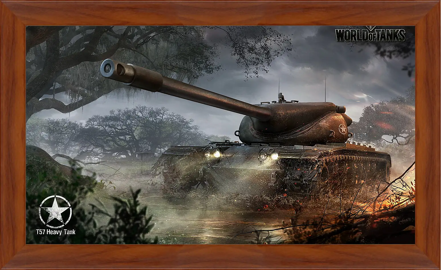 Картина в раме - wargaming net, world of tanks, t57 heavy tank