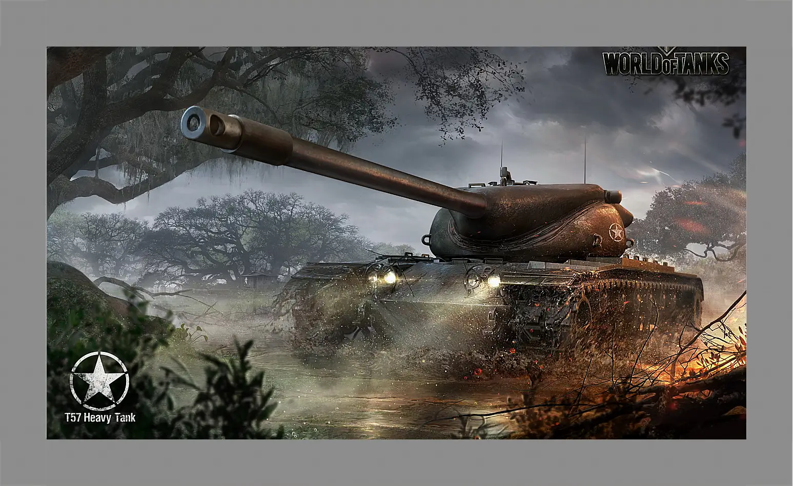 Картина в раме - wargaming net, world of tanks, t57 heavy tank