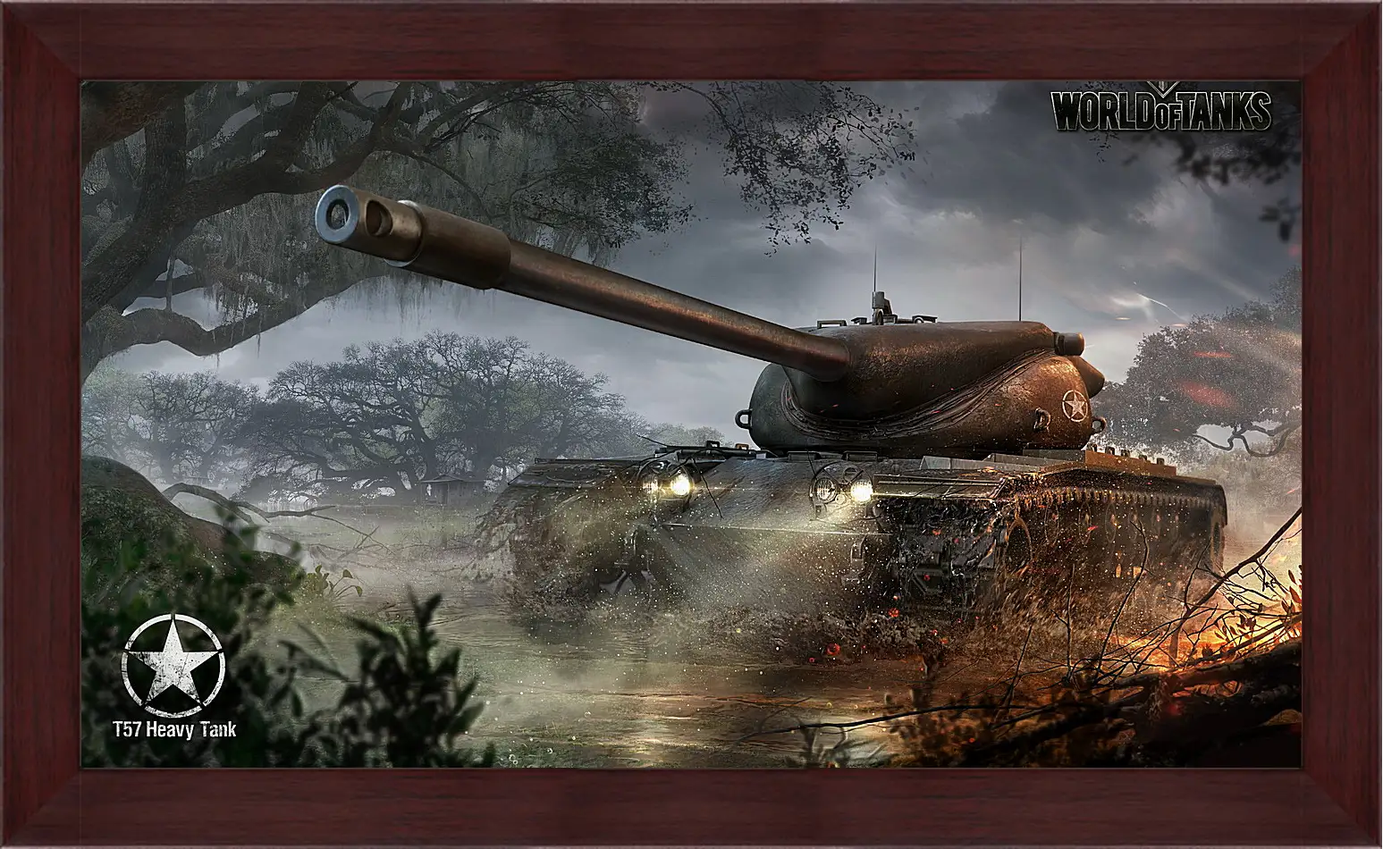 Картина в раме - wargaming net, world of tanks, t57 heavy tank