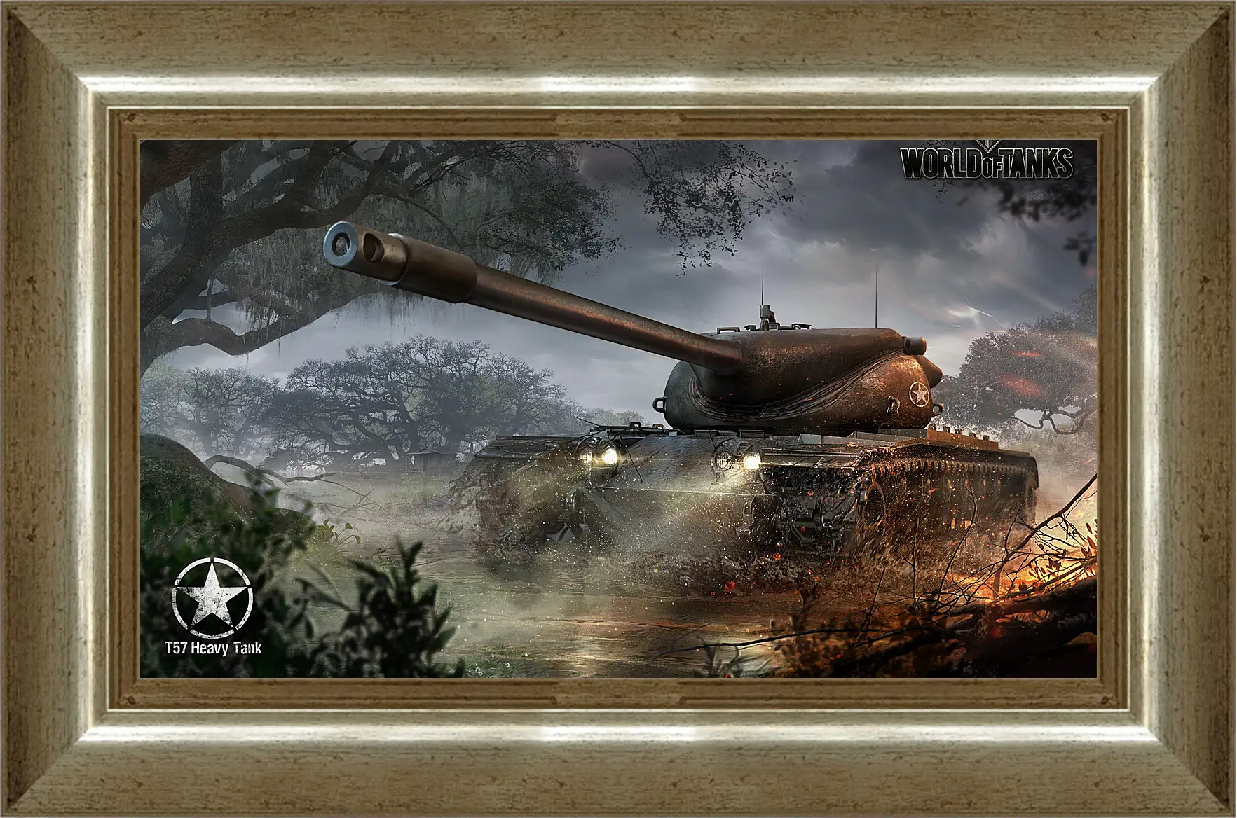 Картина в раме - wargaming net, world of tanks, t57 heavy tank