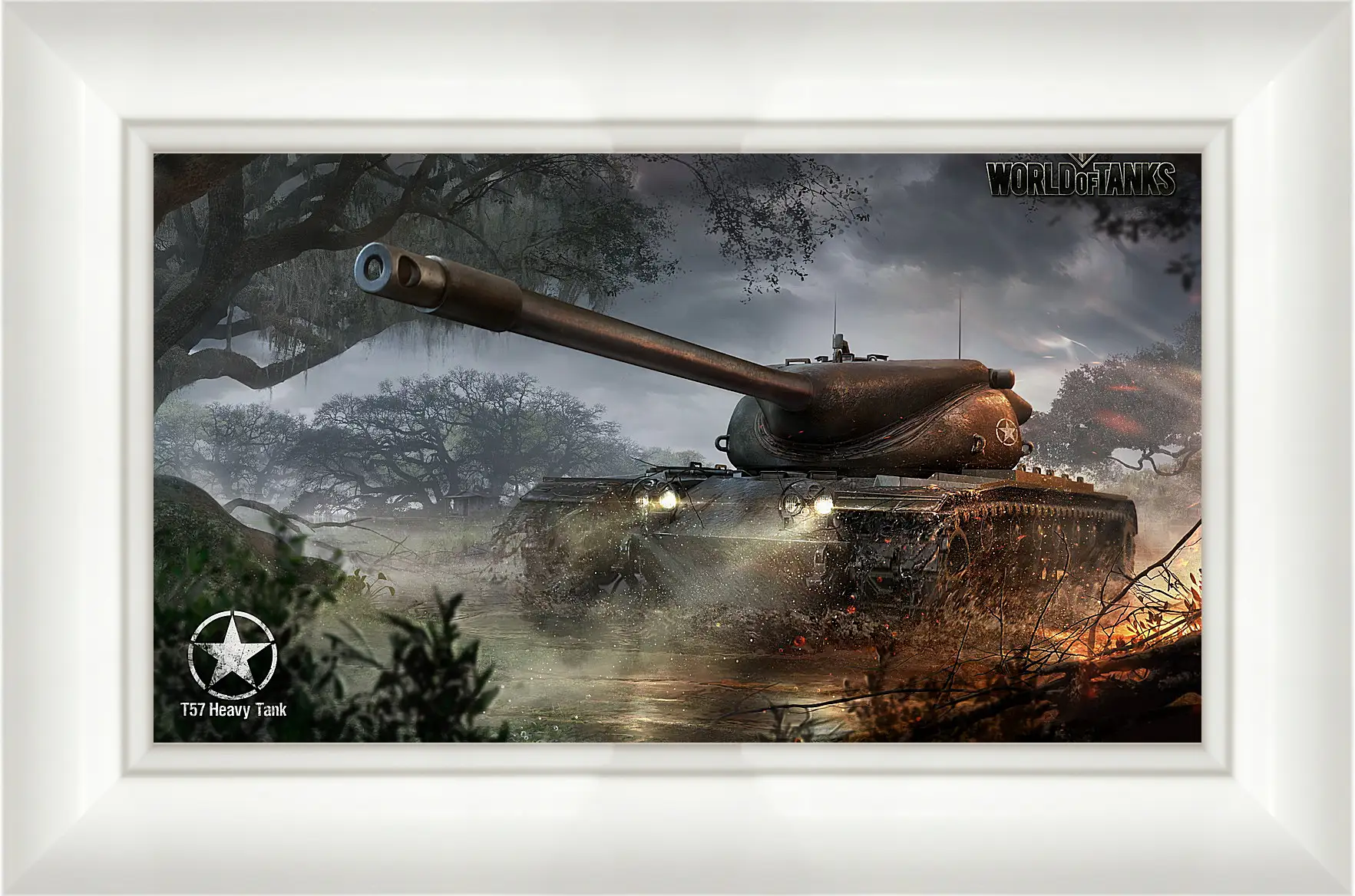 Картина в раме - wargaming net, world of tanks, t57 heavy tank