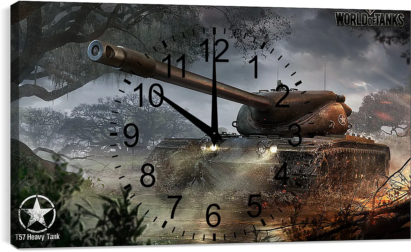 Часы картина - wargaming net, world of tanks, t57 heavy tank