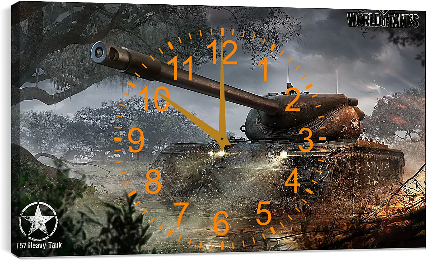 Часы картина - wargaming net, world of tanks, t57 heavy tank