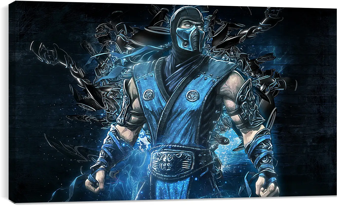 Постер и плакат - mortal kombat, sub zero, art