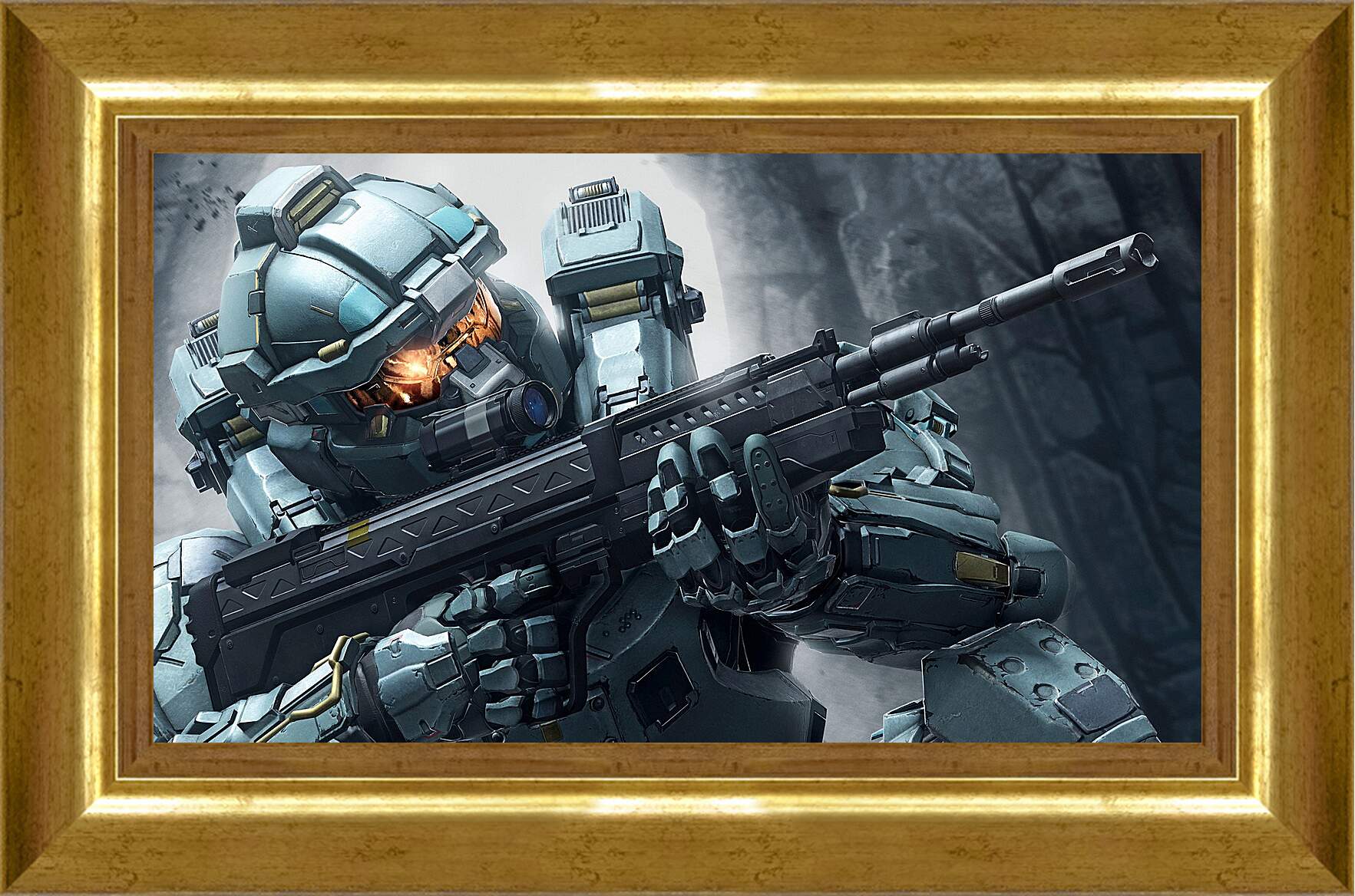 Картина в раме - halo 5, soldiers, weapons
