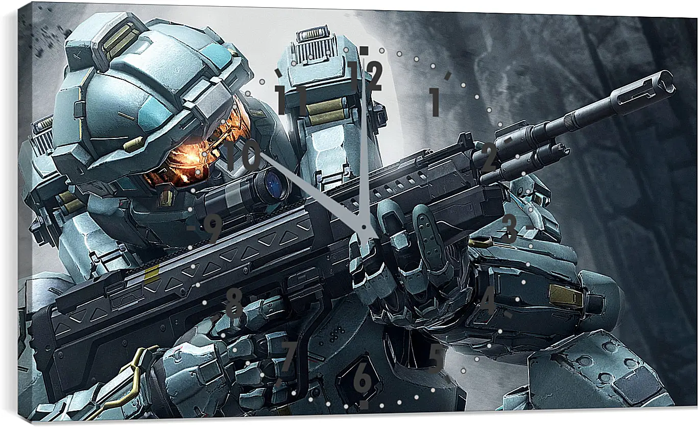 Часы картина - halo 5, soldiers, weapons
