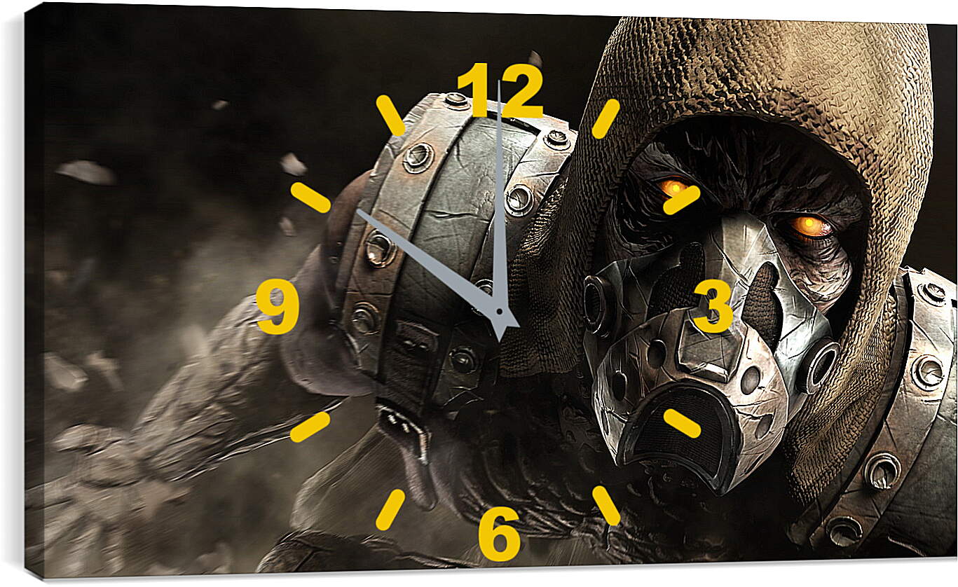 Часы картина - mortal kombat x, tremor, ninja