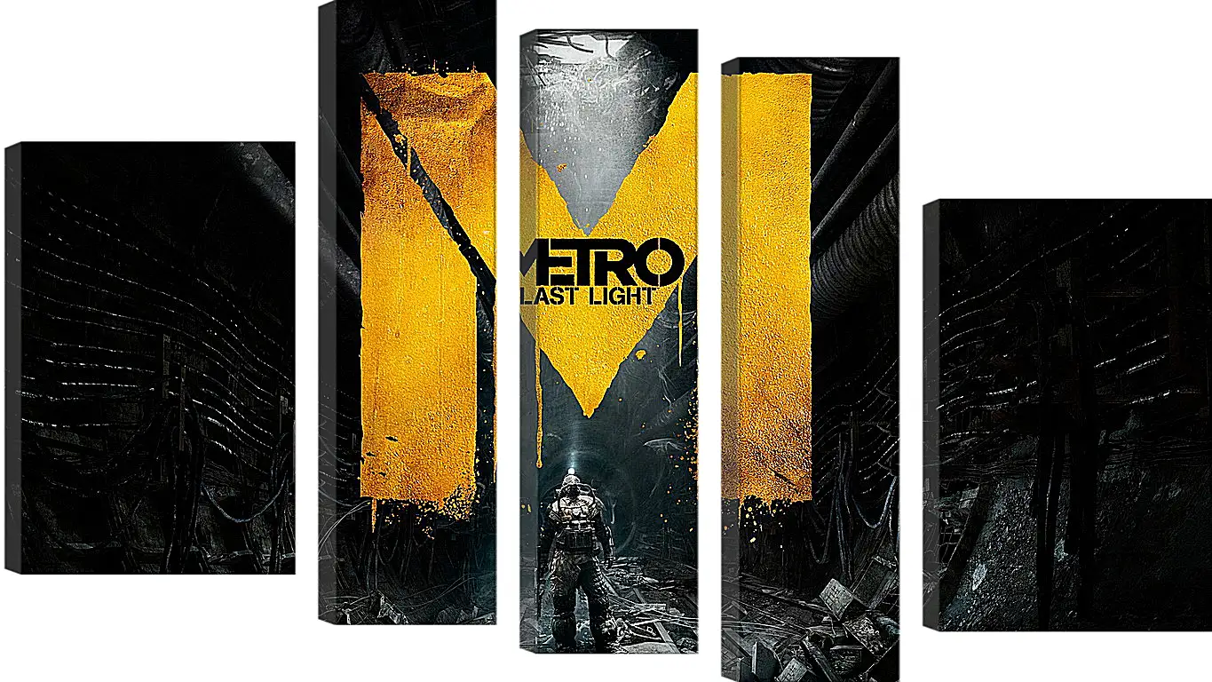 Модульная картина - metro last light, game, sign
