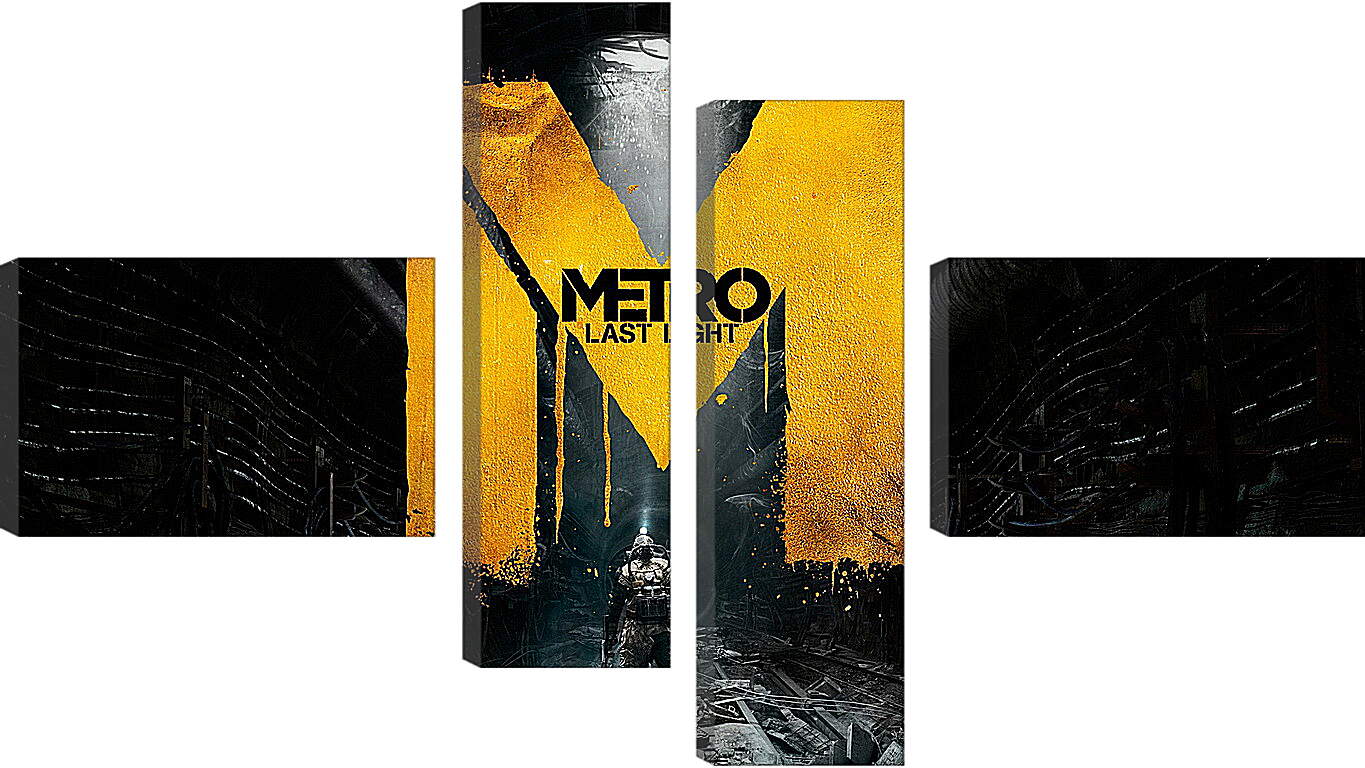 Модульная картина - metro last light, game, sign
