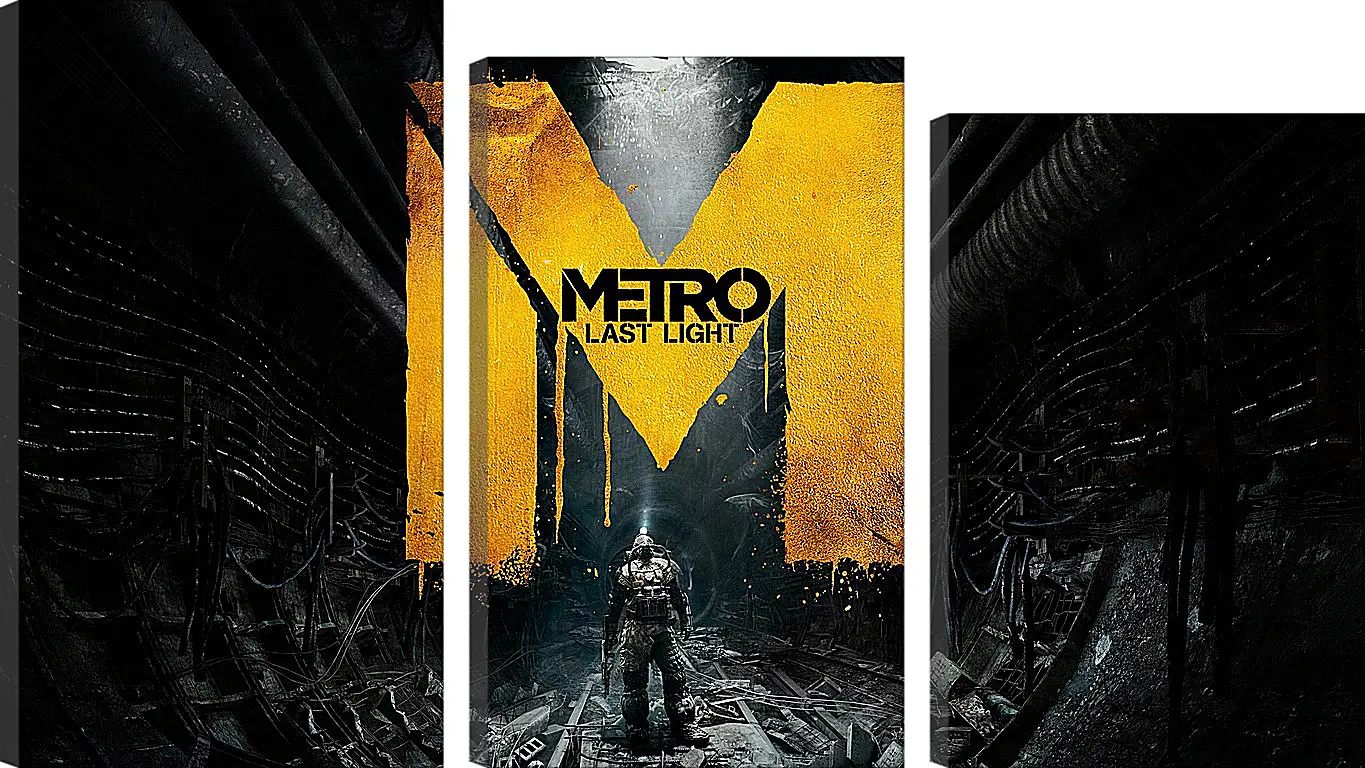 Модульная картина - metro last light, game, sign
