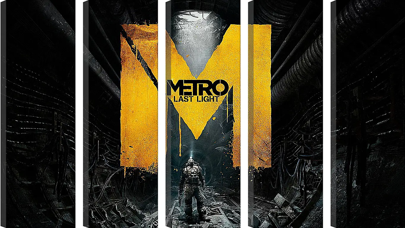 Модульная картина - metro last light, game, sign
