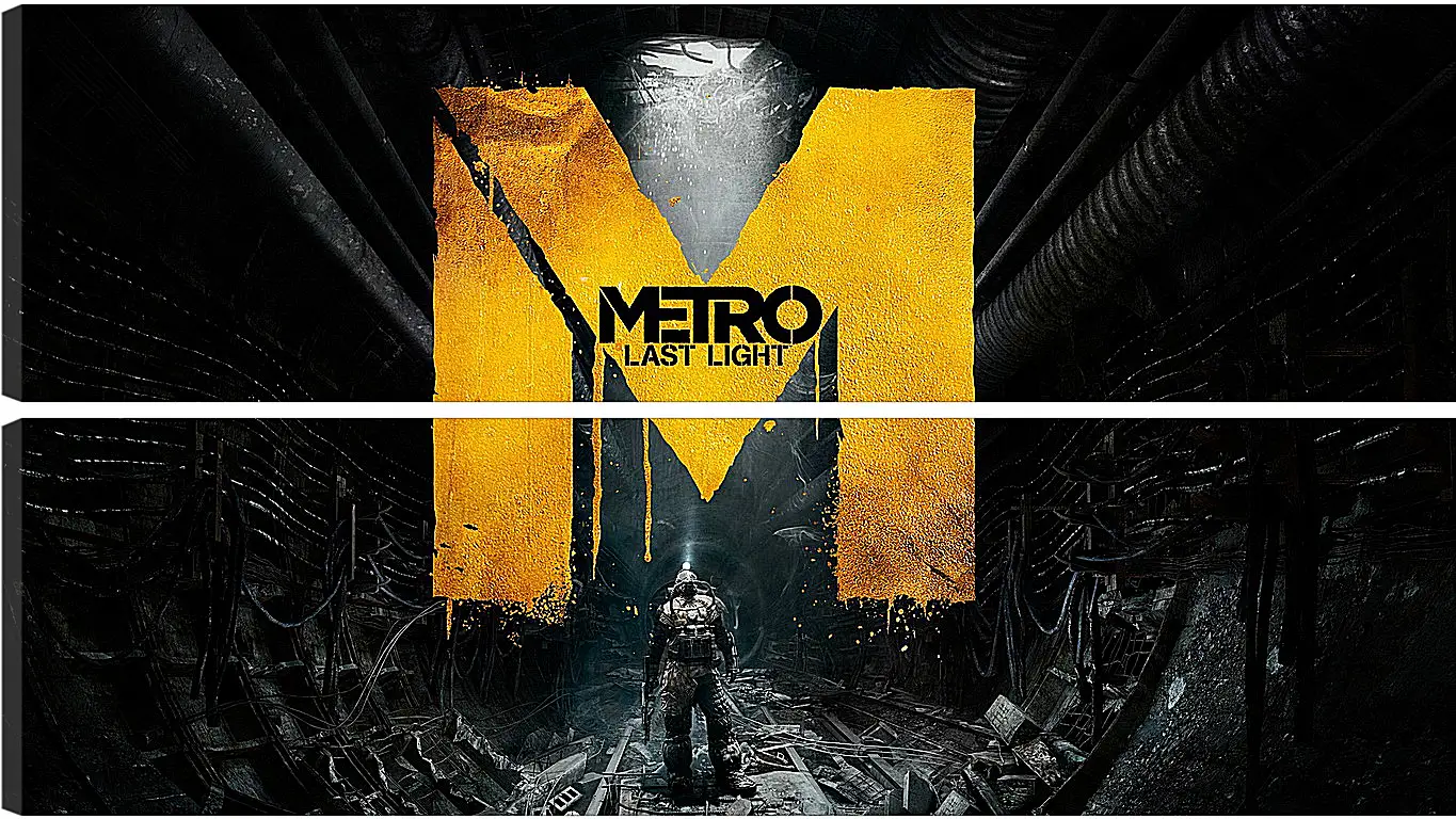 Модульная картина - metro last light, game, sign
