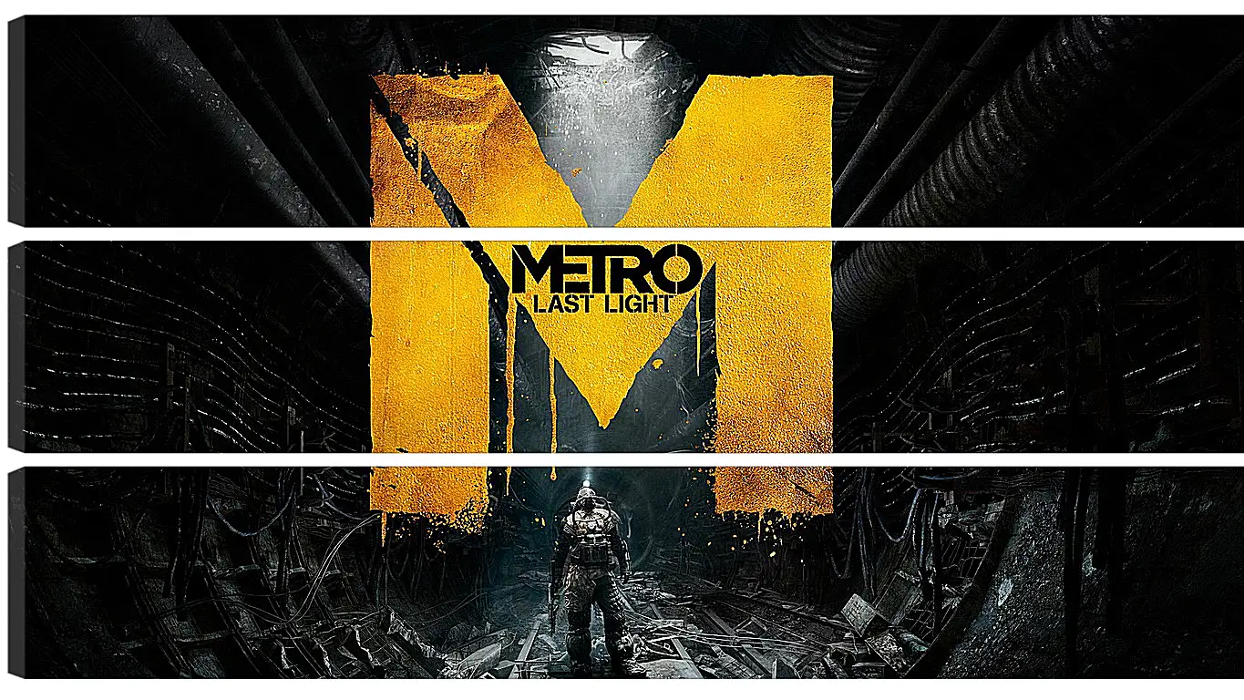 Модульная картина - metro last light, game, sign
