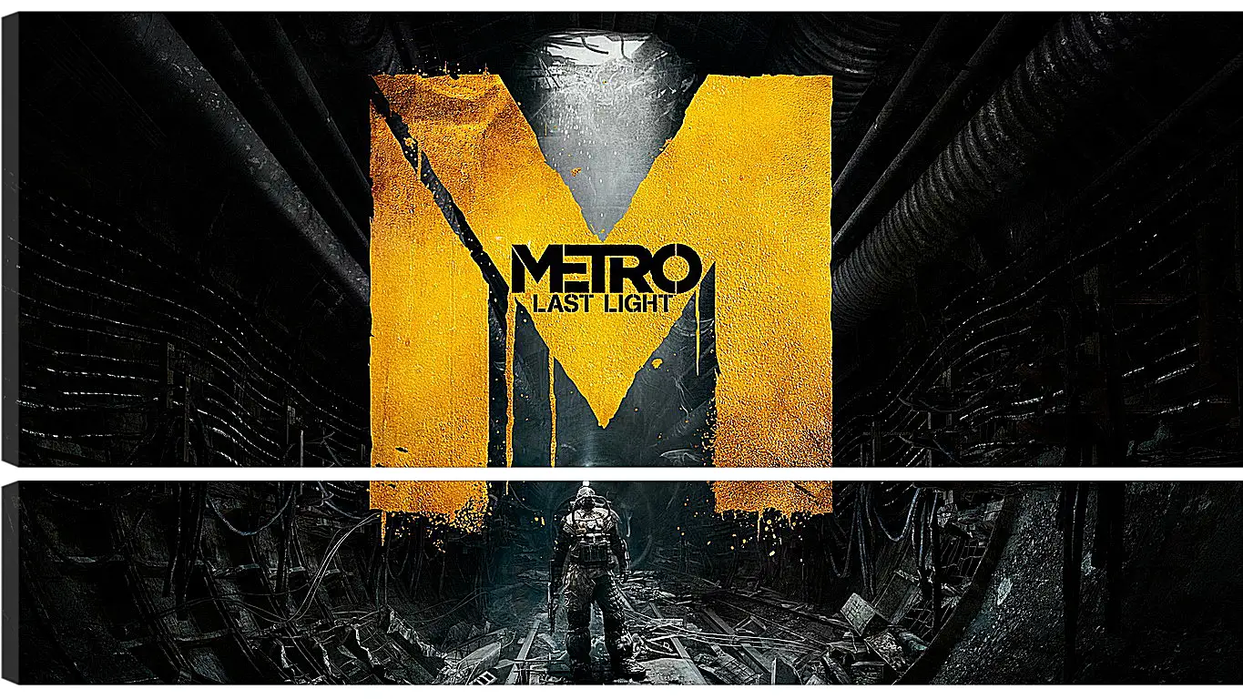 Модульная картина - metro last light, game, sign
