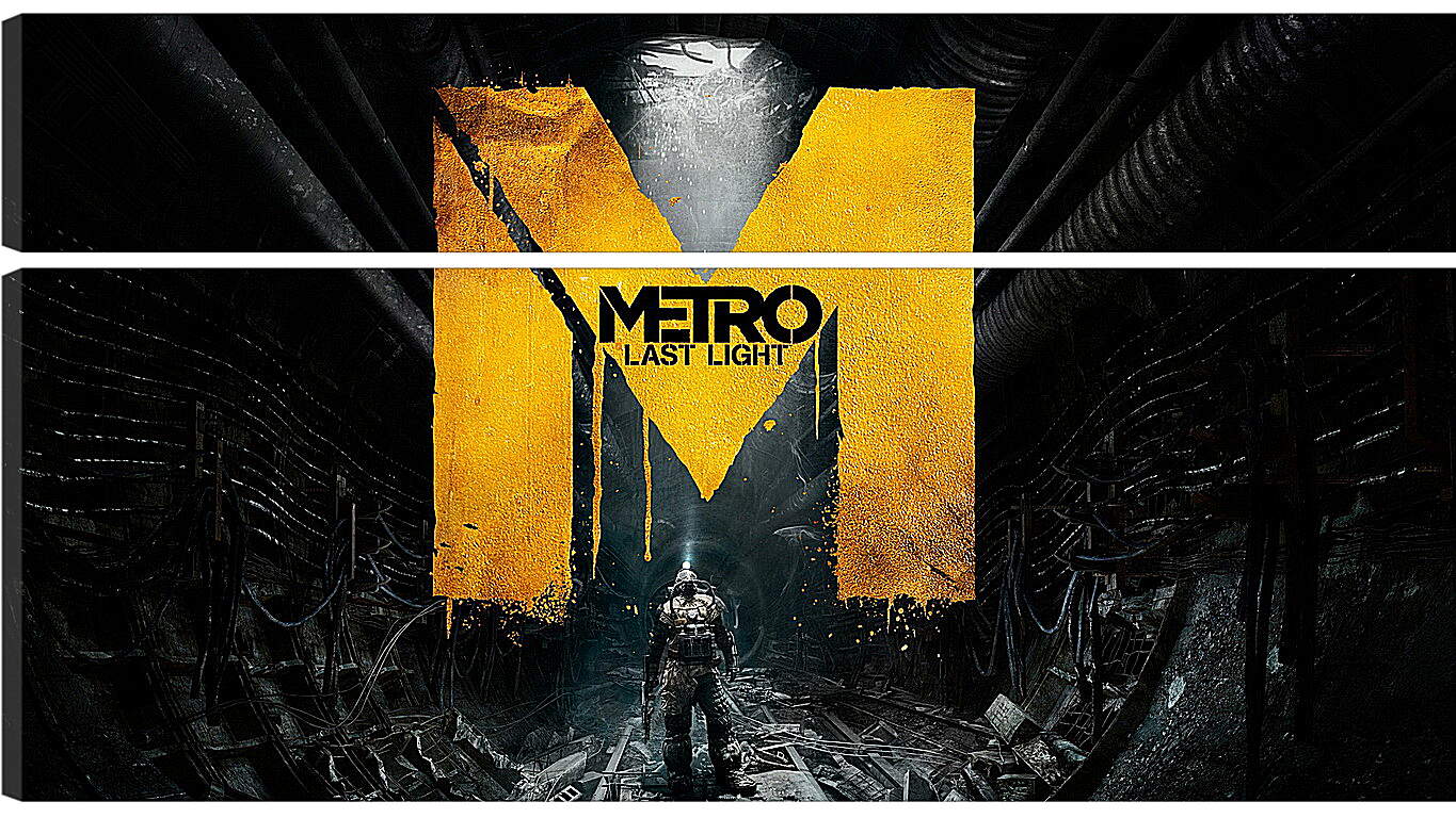 Модульная картина - metro last light, game, sign
