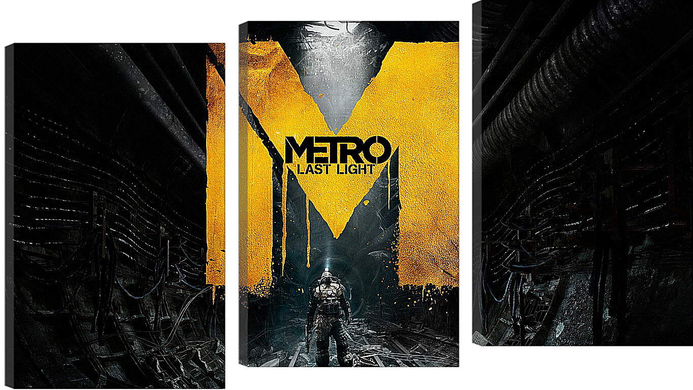 Модульная картина - metro last light, game, sign
