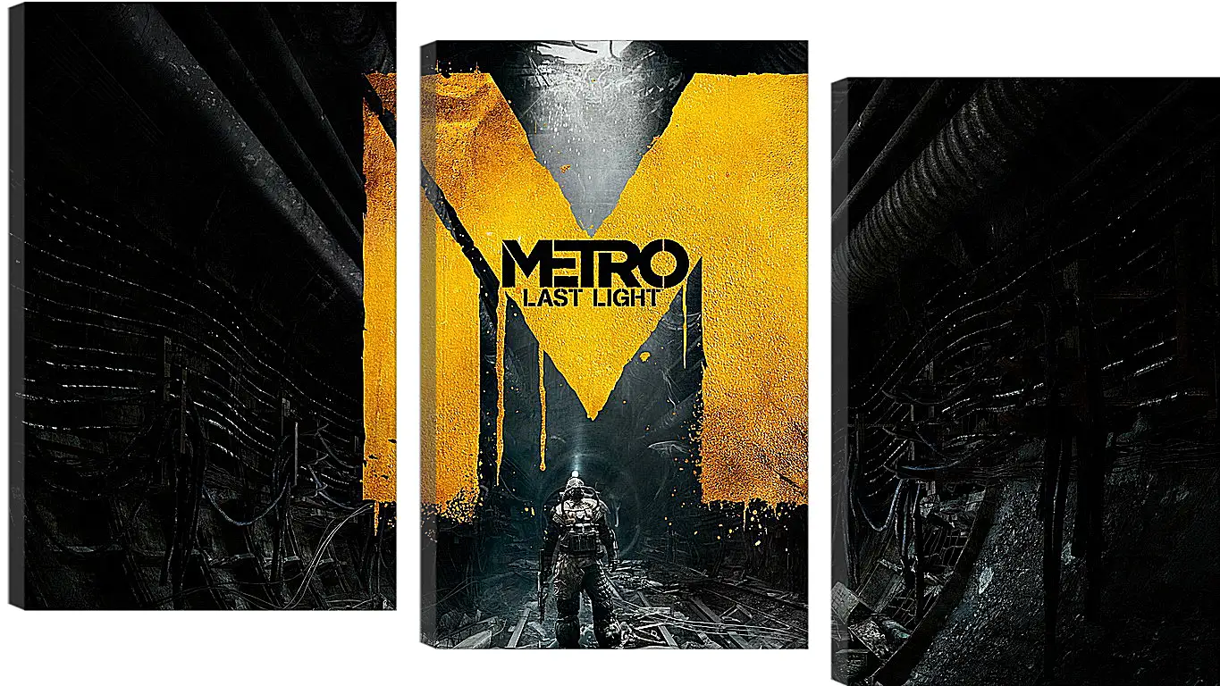 Модульная картина - metro last light, game, sign
