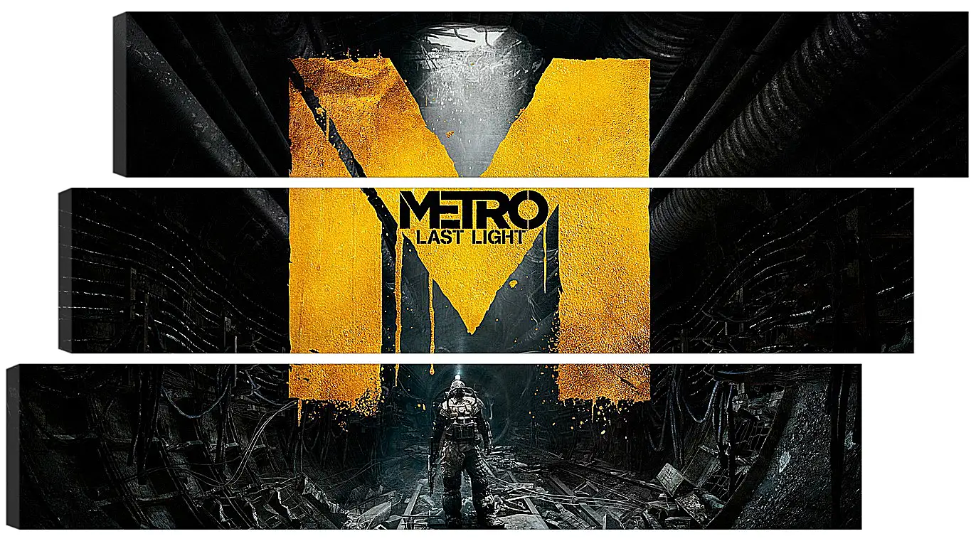 Модульная картина - metro last light, game, sign
