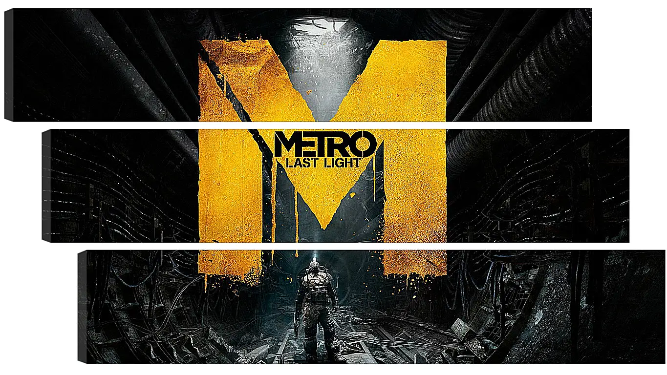 Модульная картина - metro last light, game, sign
