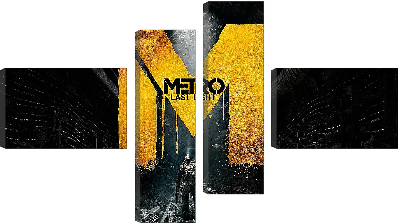 Модульная картина - metro last light, game, sign
