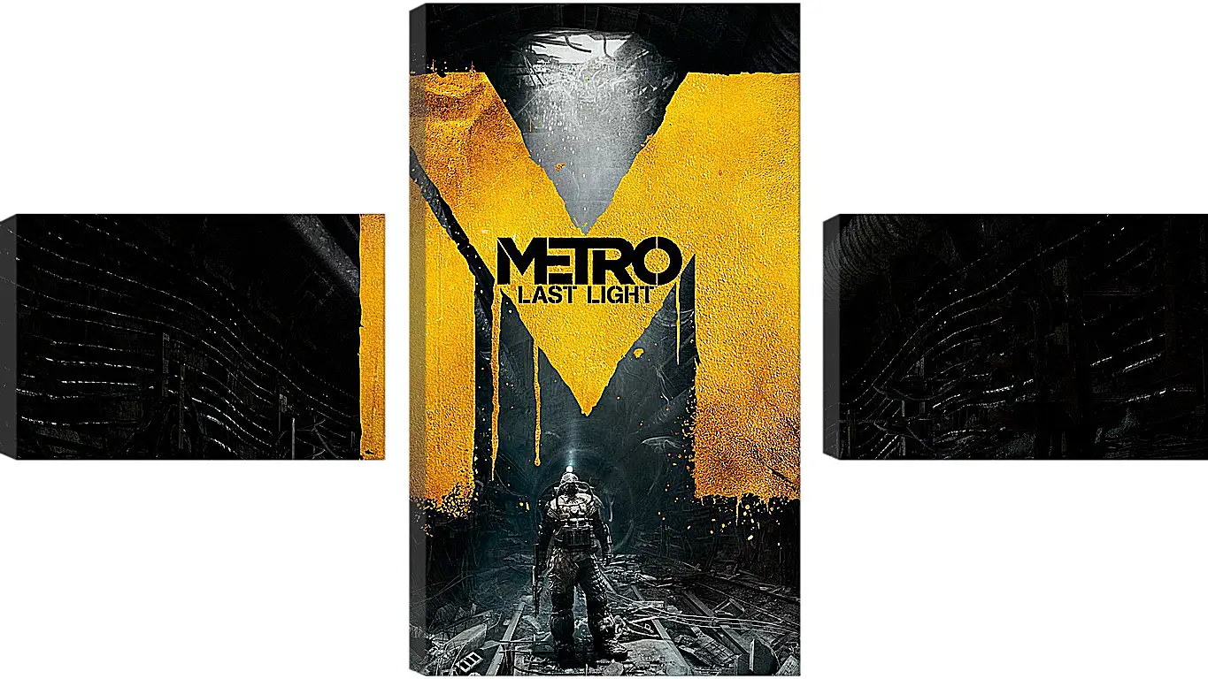 Модульная картина - metro last light, game, sign
