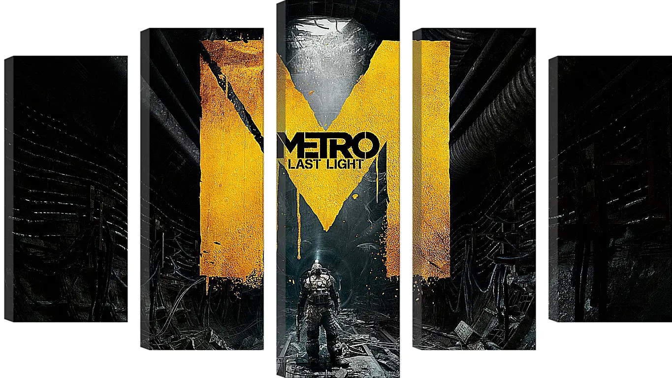 Модульная картина - metro last light, game, sign
