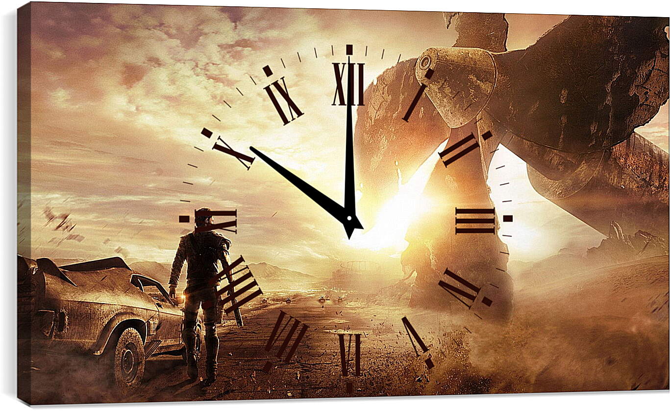 Часы картина - mad max, explosion, game
