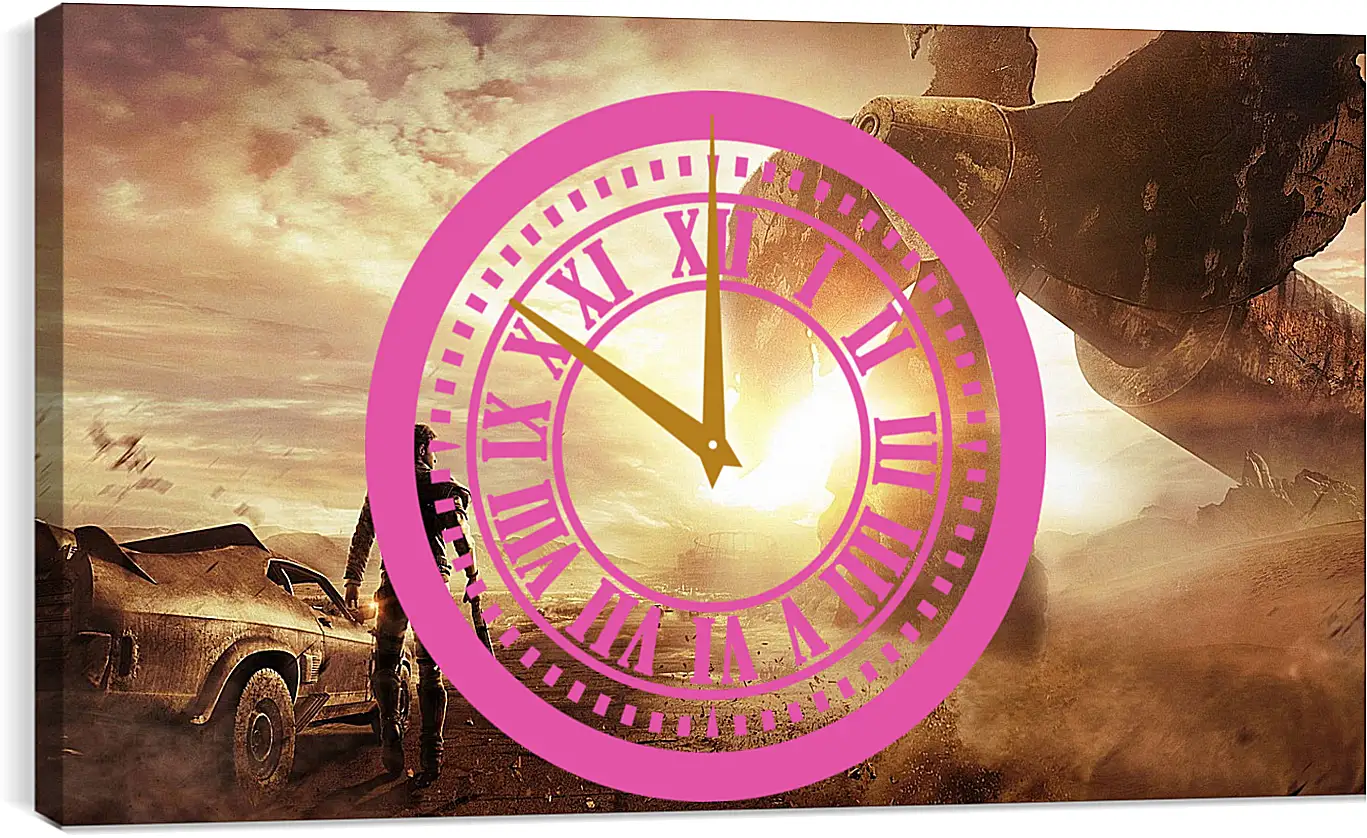 Часы картина - mad max, explosion, game
