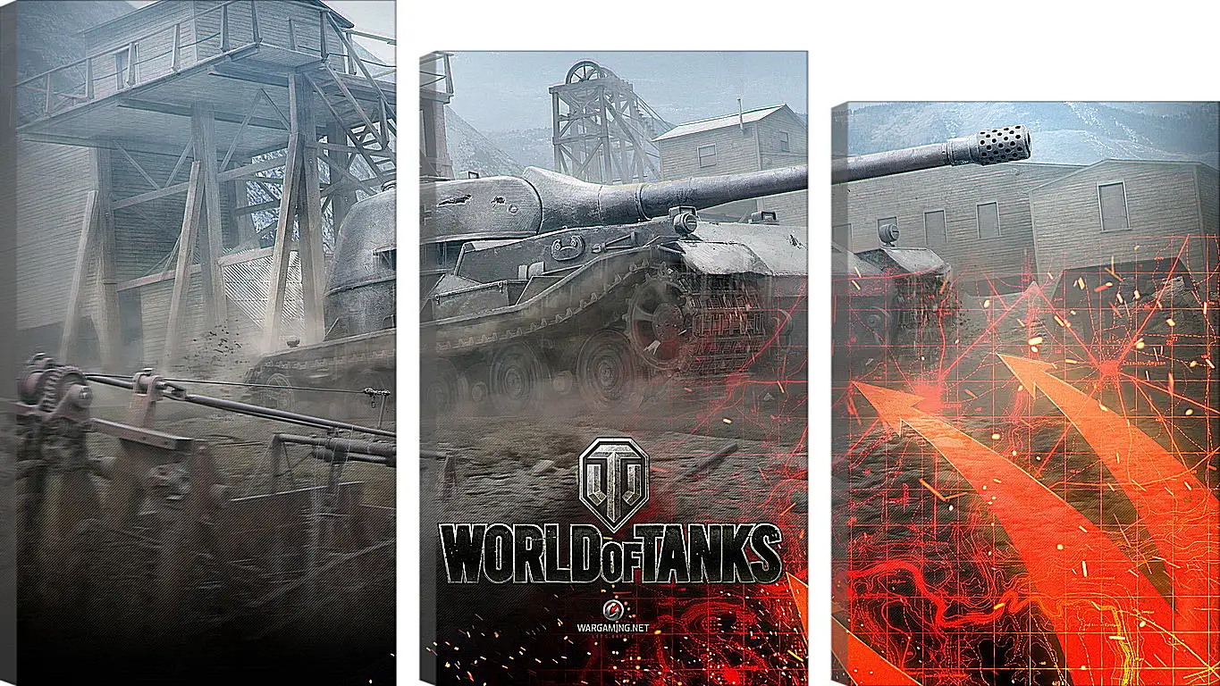 Модульная картина - world of tanks, wargaming net, wot