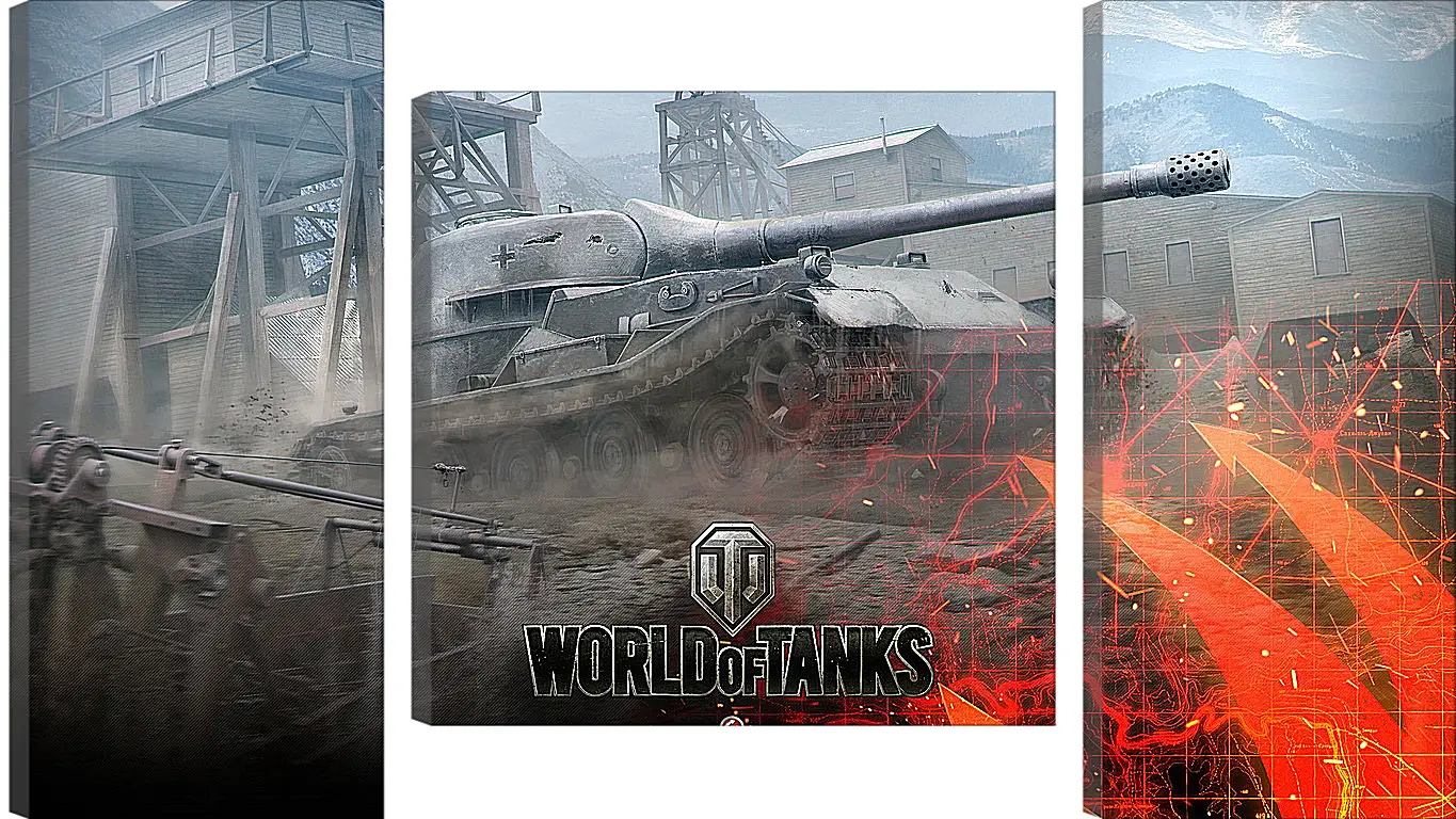 Модульная картина - world of tanks, wargaming net, wot