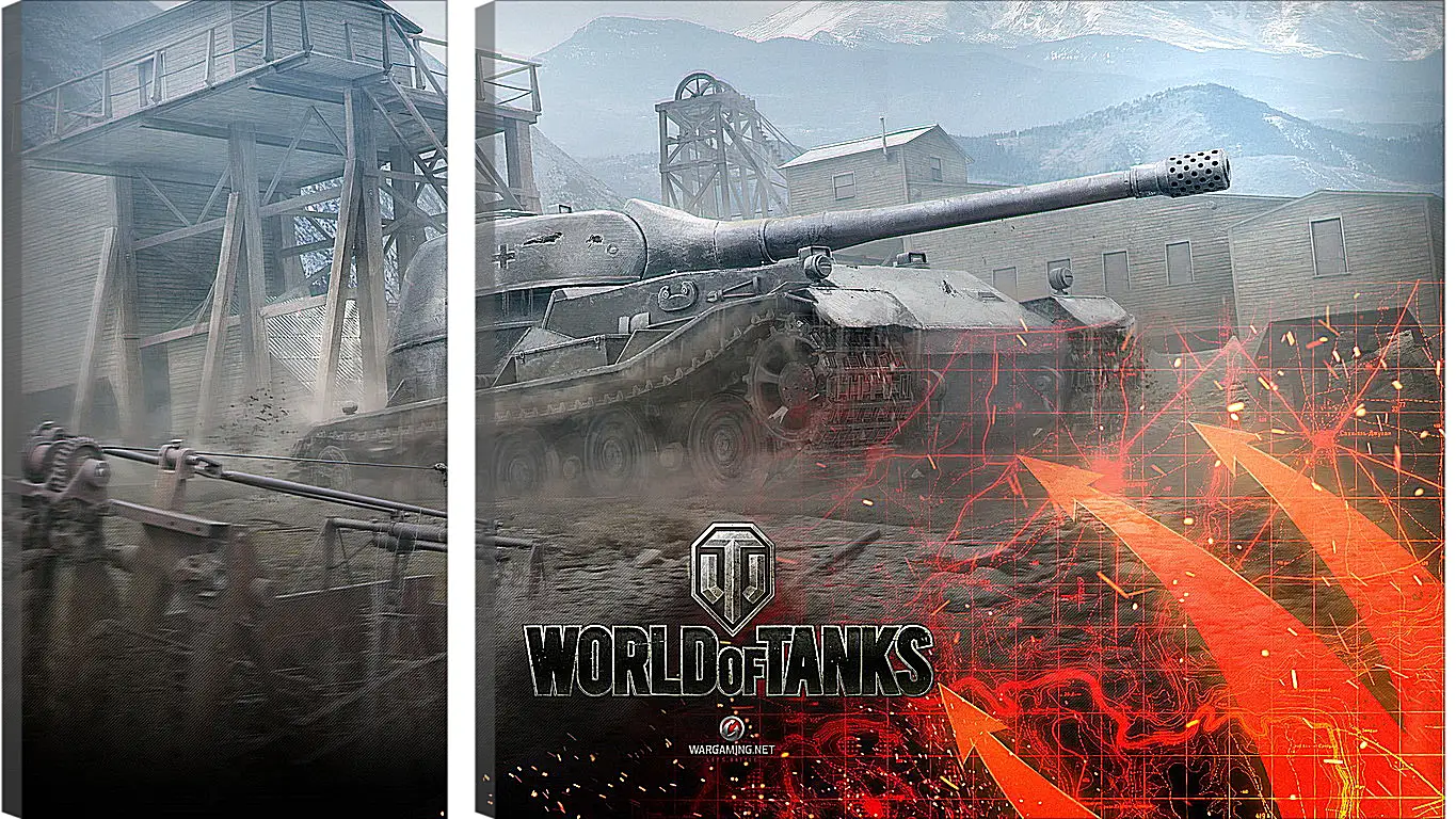 Модульная картина - world of tanks, wargaming net, wot