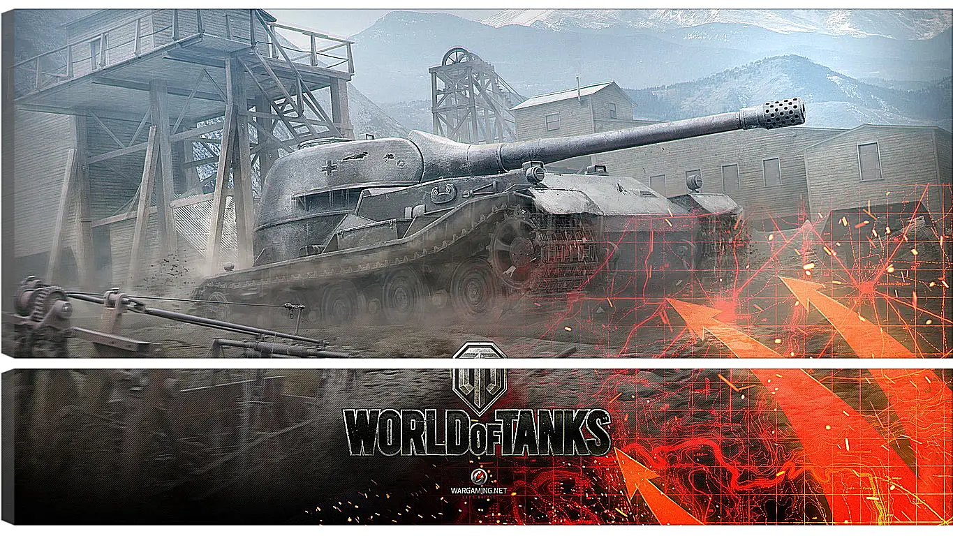 Модульная картина - world of tanks, wargaming net, wot