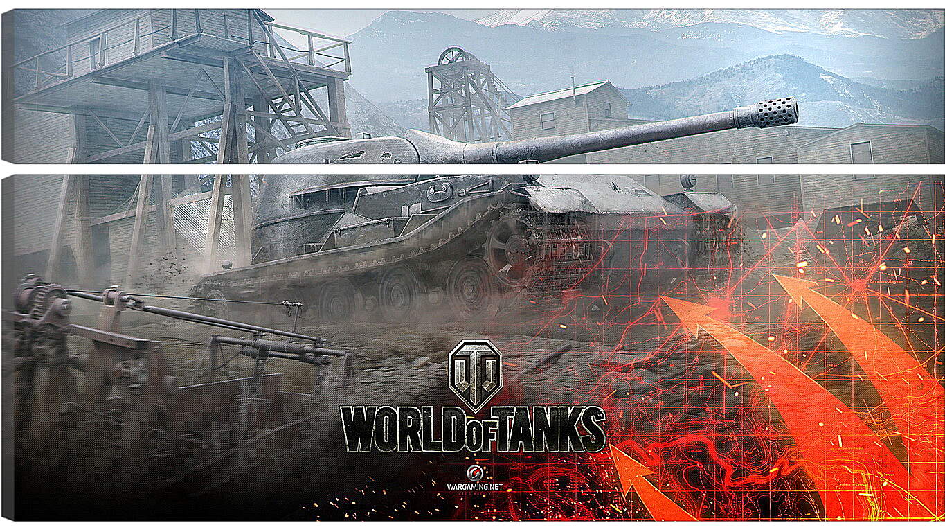 Модульная картина - world of tanks, wargaming net, wot